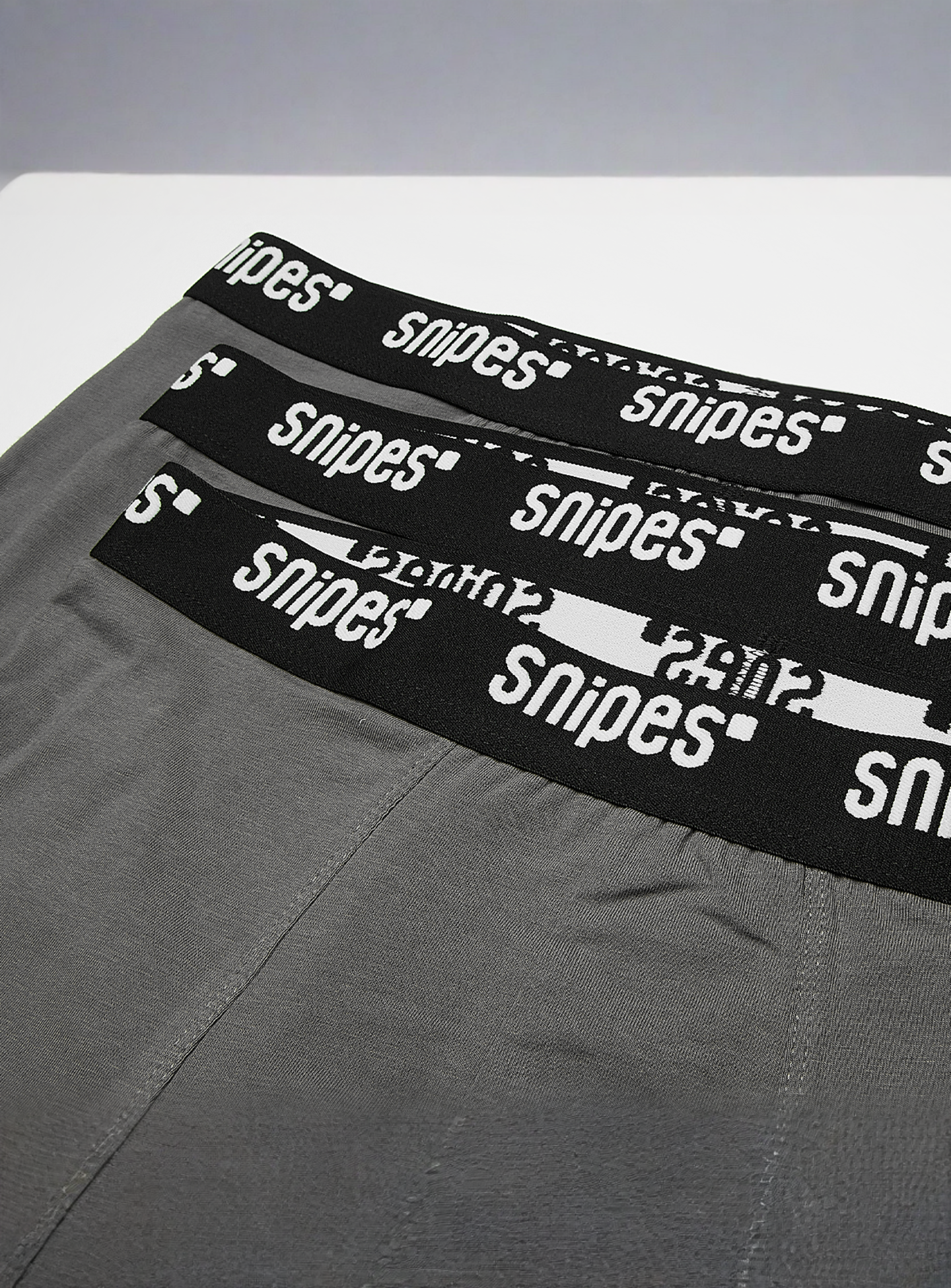 SNIPES, 3 PACK - Black Tape Boxershorts, grey, Image 2 of 2