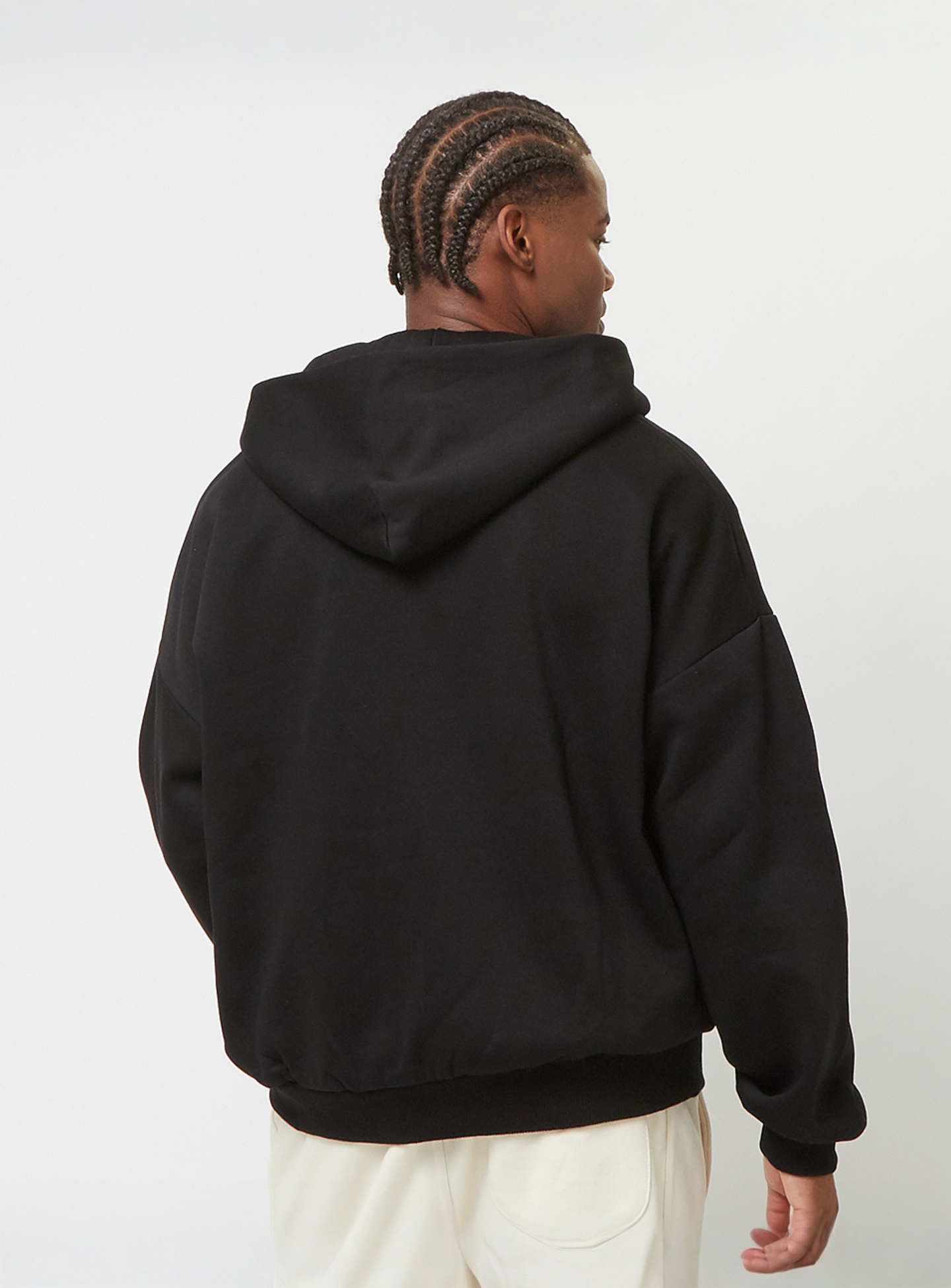 SNIPES, Small Logo Essential Oversized Zip Hoodie, black, Image 2 of 4