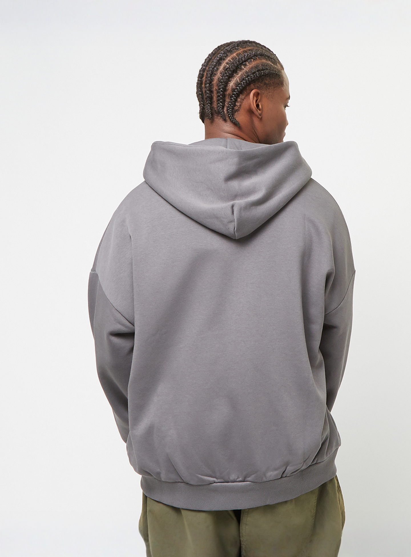 SNIPES, Small Logo Essential Oversized Zip Hoodie, grey, Image 2 of 4