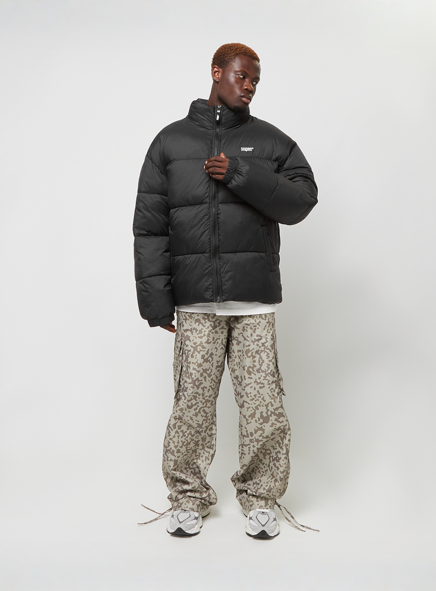 SNIPES, Small Logo Essential Puffer Jacke, black, Image 4 of 4