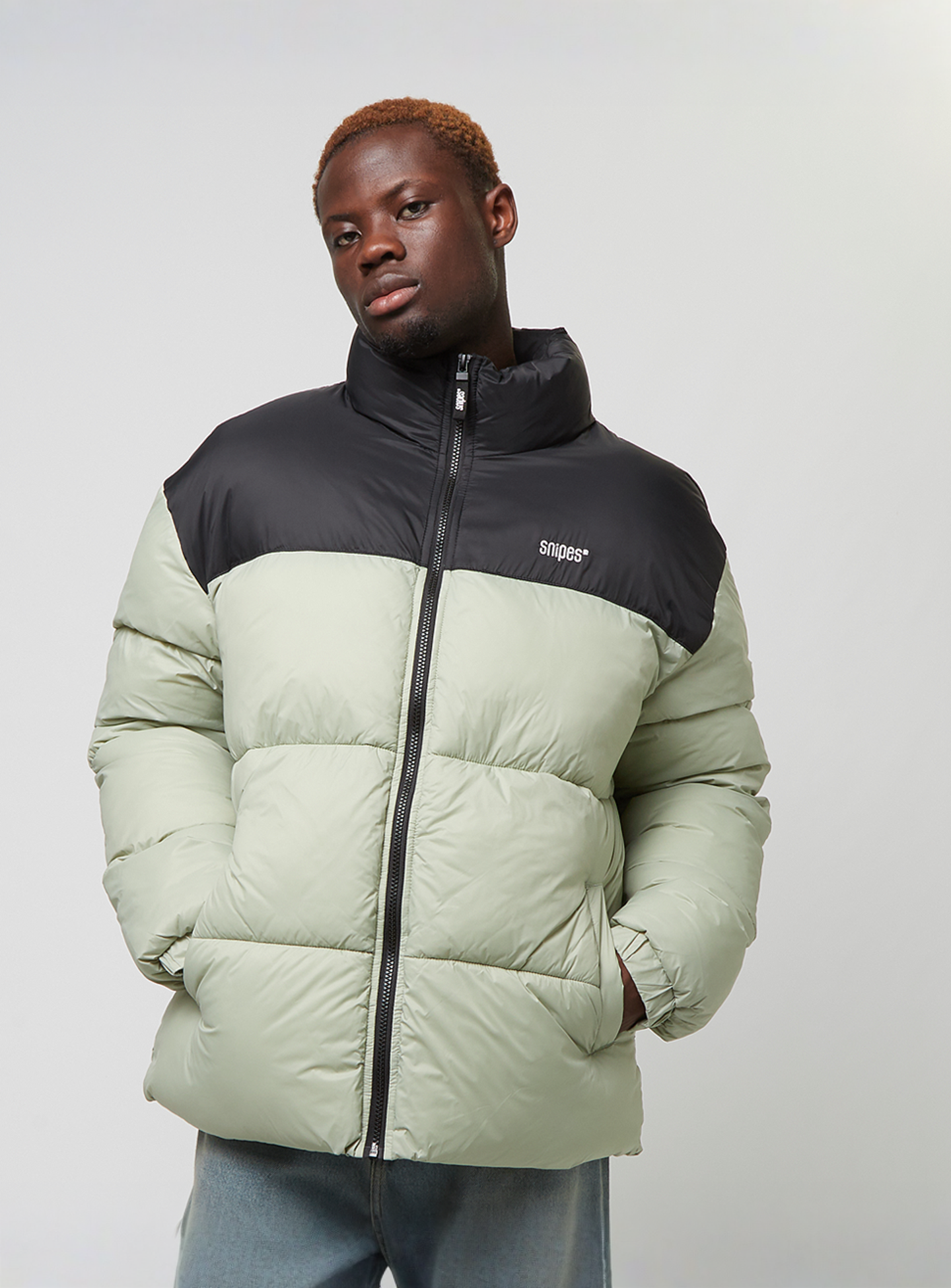 SNIPES, Small Logo Essential Puffer Jacke, green, Image 1 of 5