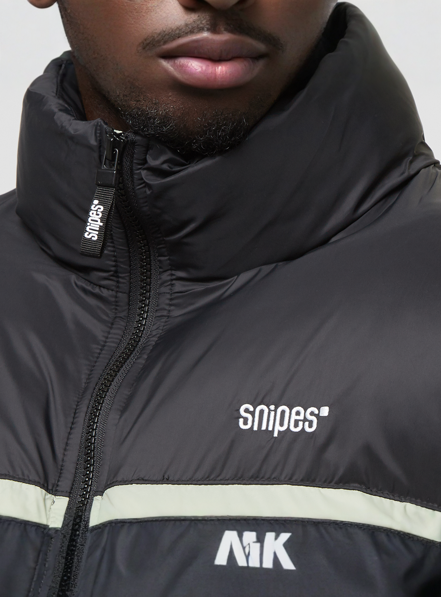 SNIPES, Small Logo Essential Puffer Jacke, green, Image 3 of 5