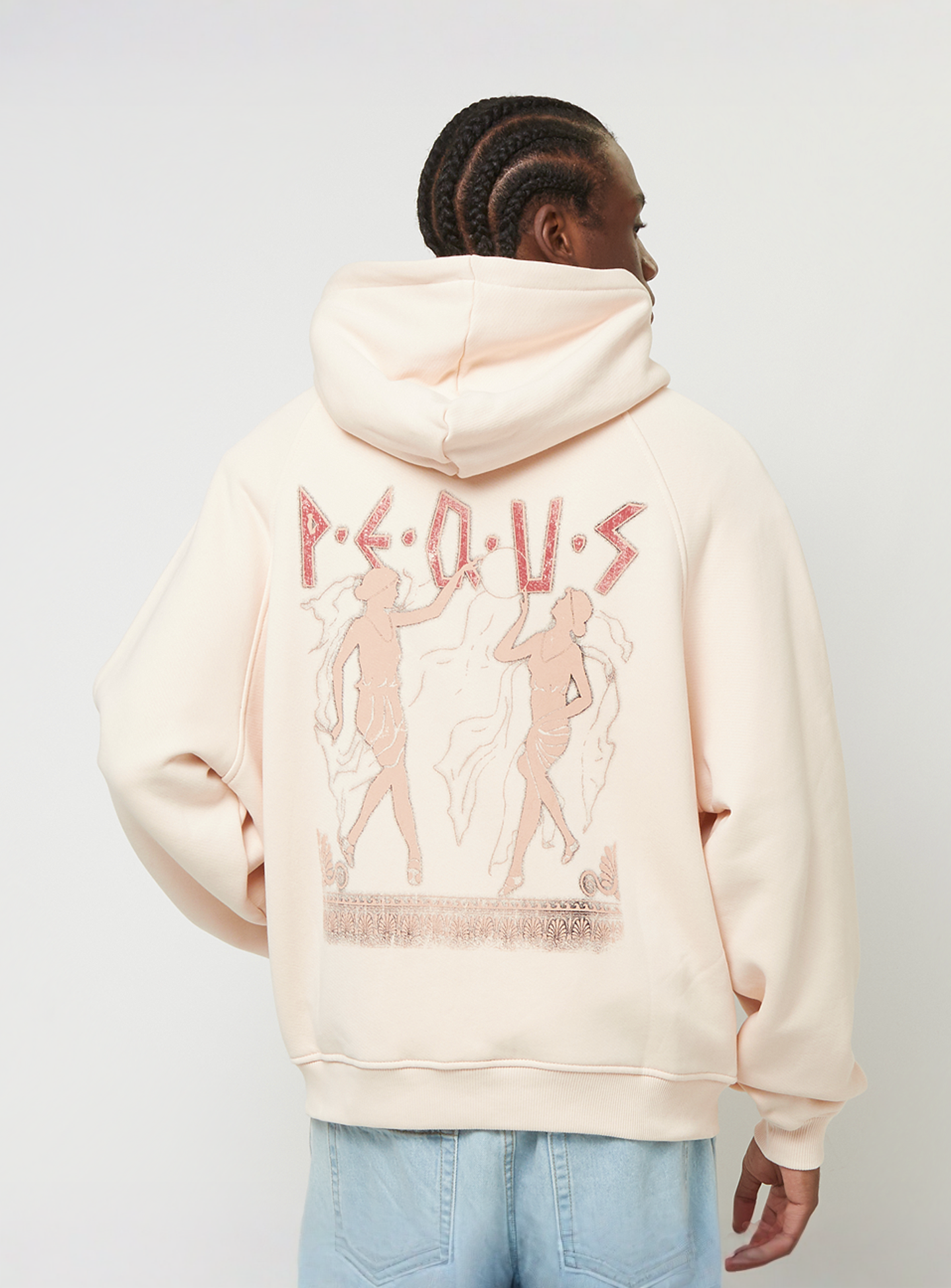 PEQUS, Ancient Love Story Zip-Hoodie, beige, Image 1 of 6