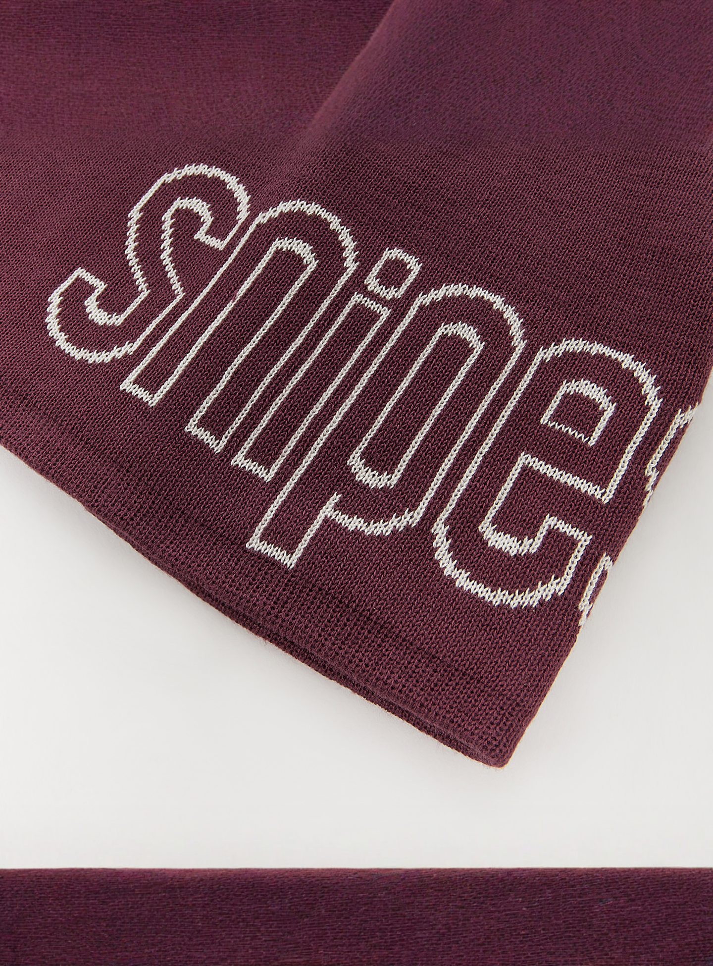 SNIPES, Outline Logo Essential Skully Beanie, red, Image 3 of 4