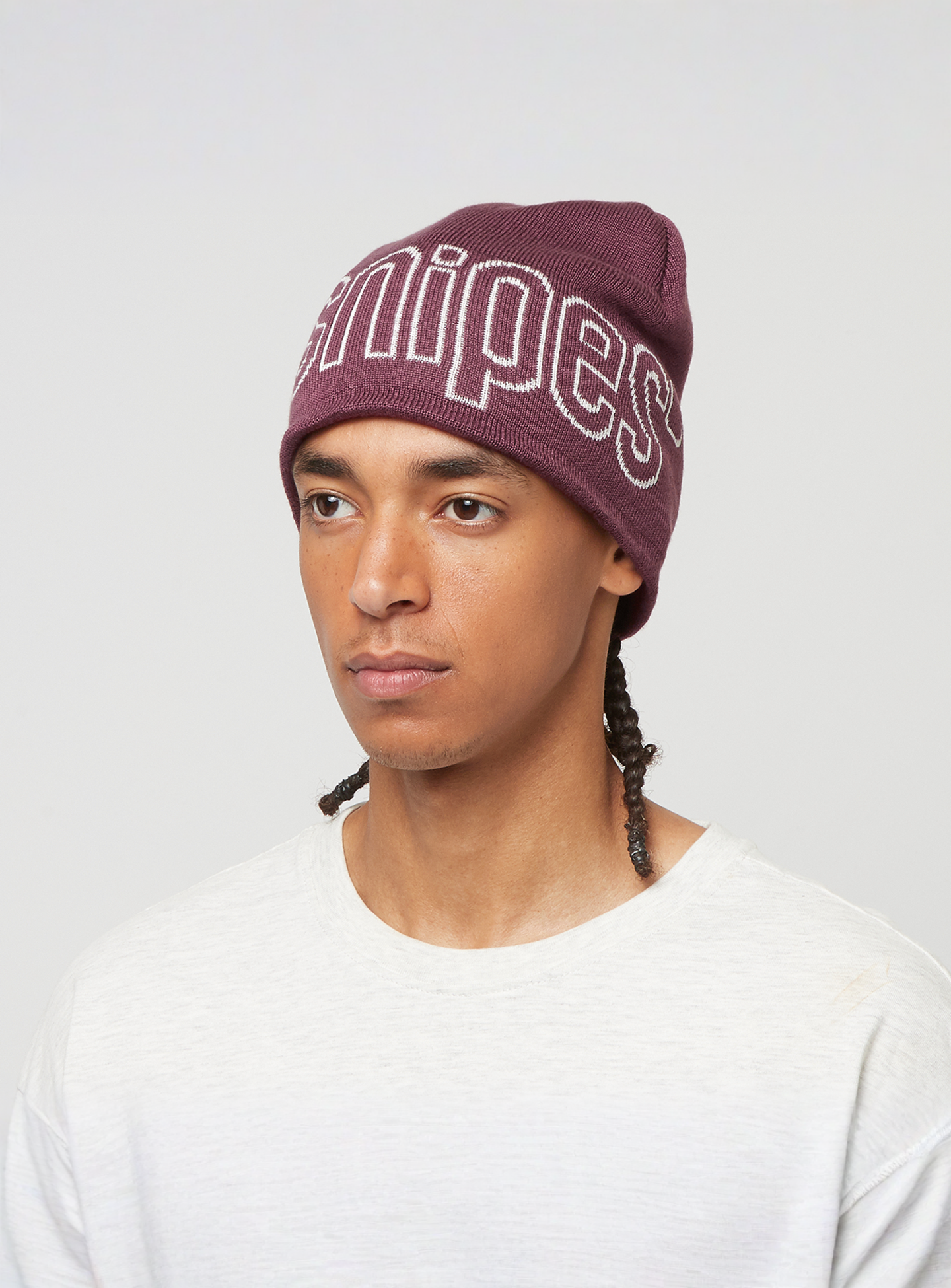 SNIPES, Outline Logo Essential Skully Beanie, red, Image 4 of 4
