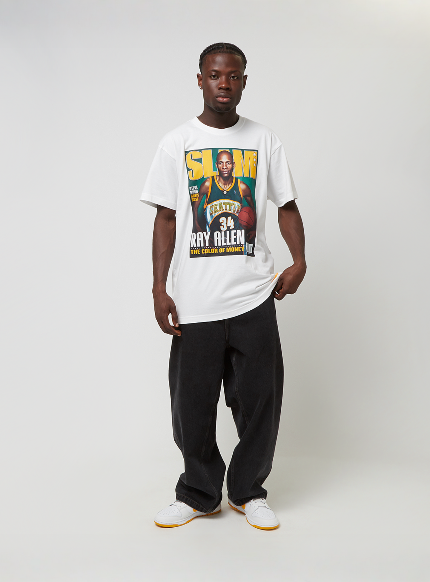 Mitchell & Ness, Slam Cover Tee Seattle Supersonics, white, Image 4 of 4