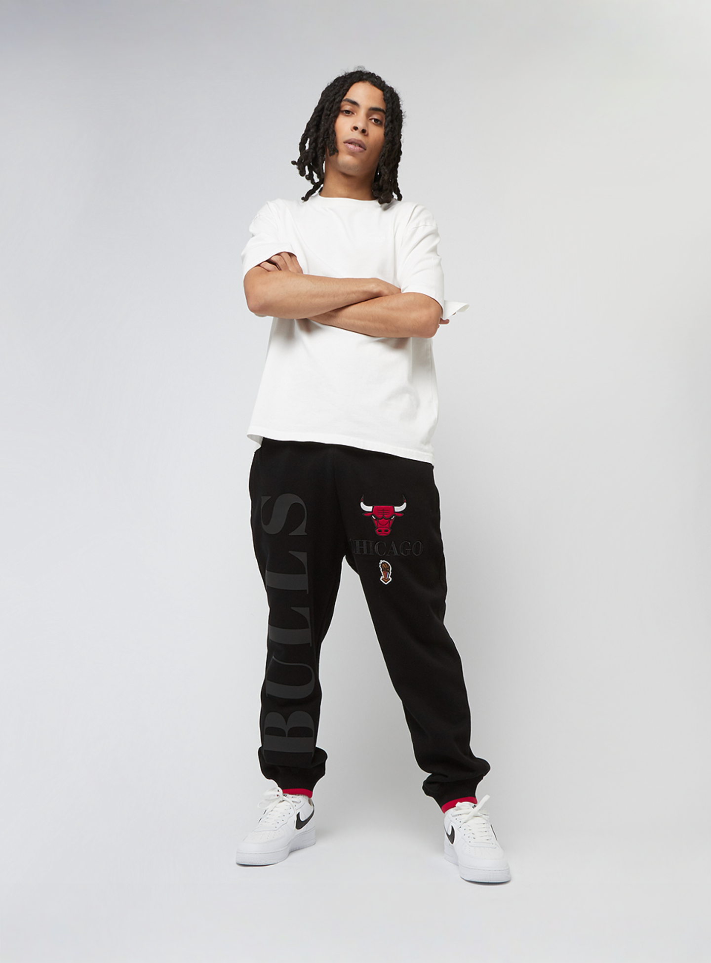 Mitchell & Ness, Team OG 3.0 Fleece Jogger Chicago Bulls, black, Image 6 of 6