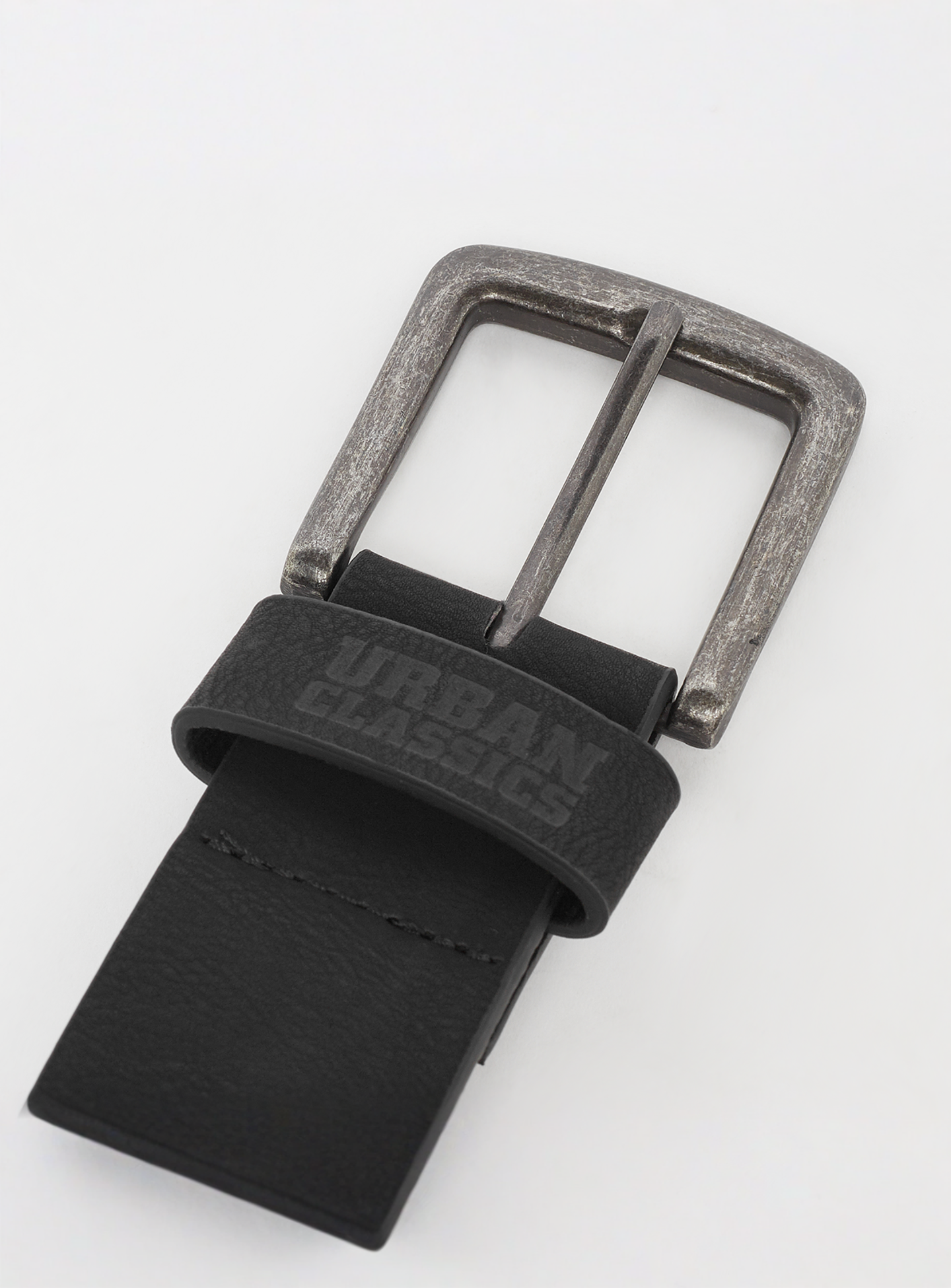 Urban Classics, Leather Imitation Belt, black, Image 3 of 3