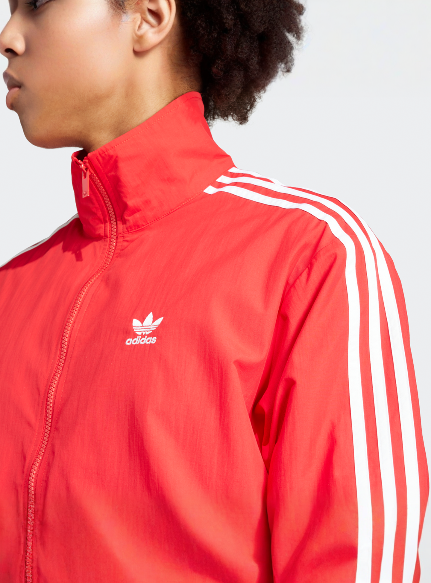 adidas Originals, adicolor Woven Firebird Track Jacket, red, Image 3 of 5