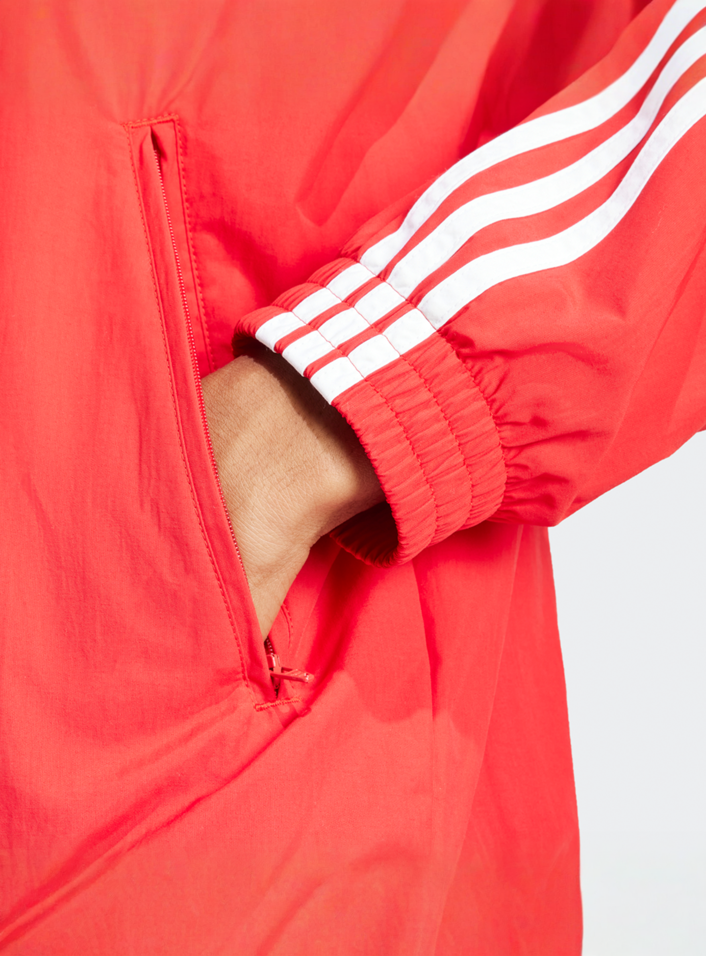 adidas Originals, adicolor Woven Firebird Track Jacket, red, Image 4 of 5