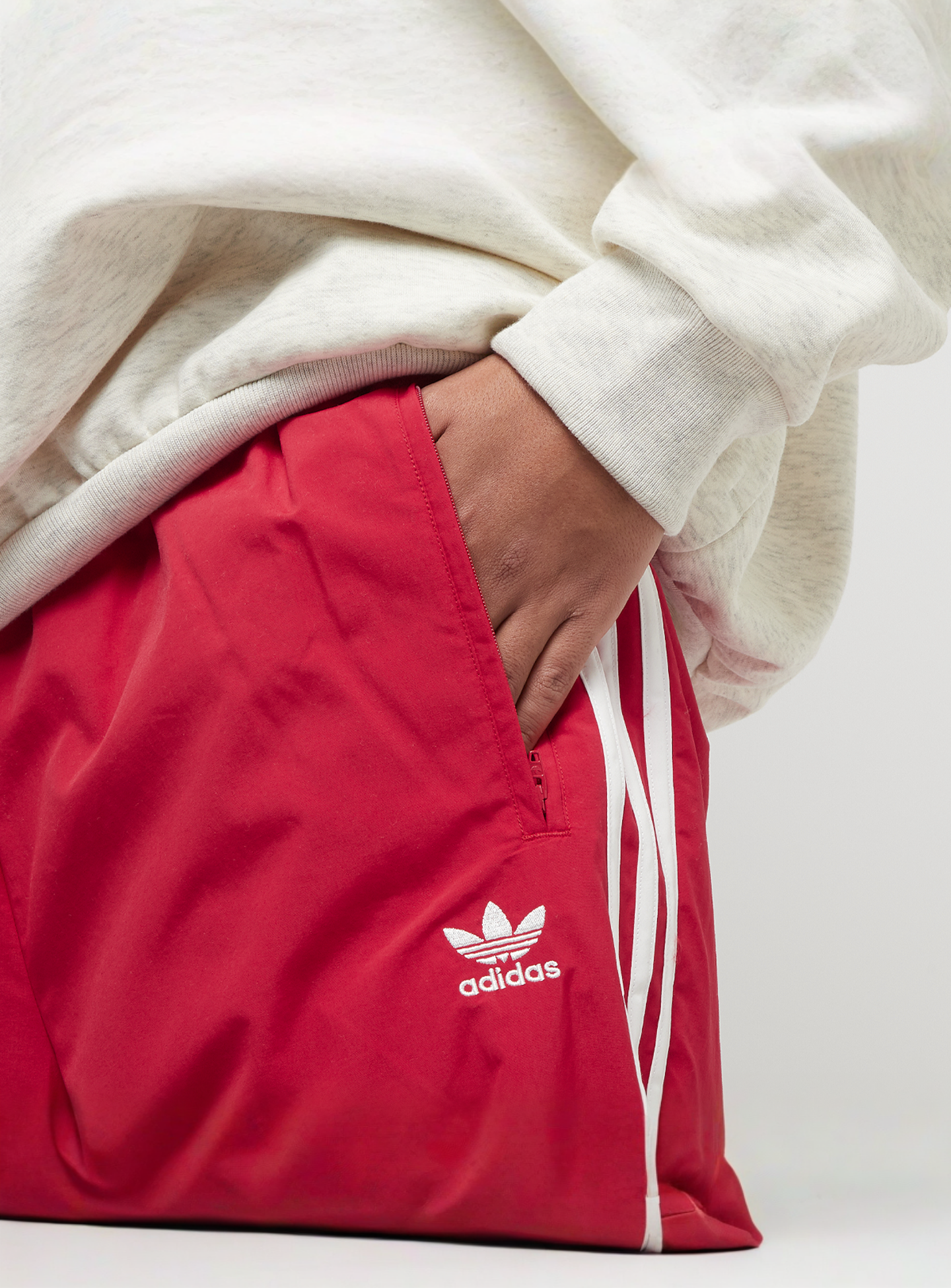 adidas Originals, adicolor Woven Firebird Track Pants, red, Image 6 of 7