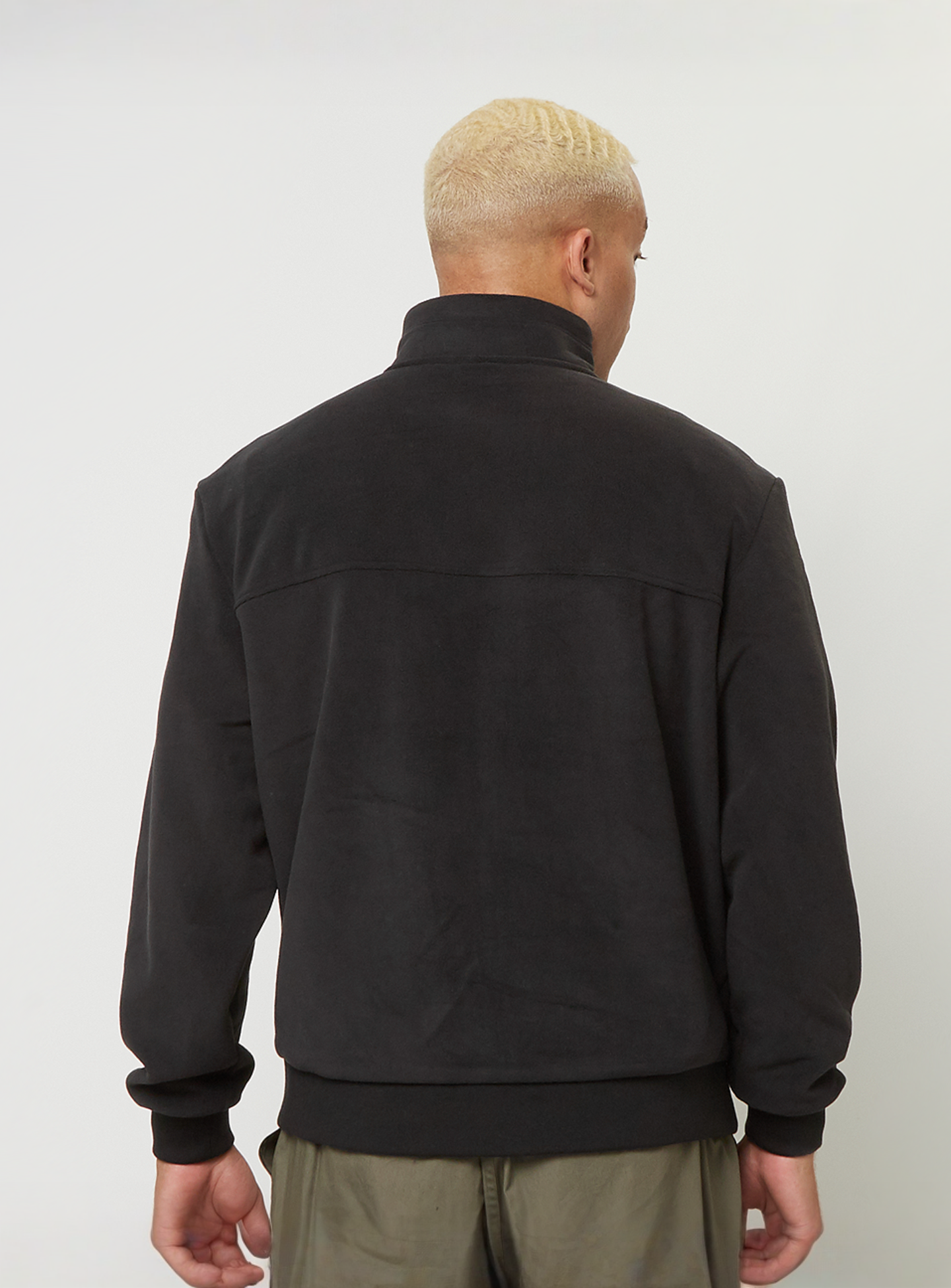 Urban Classics, Colour Block Polar Fleece Jacket, black, Image 2 of 4