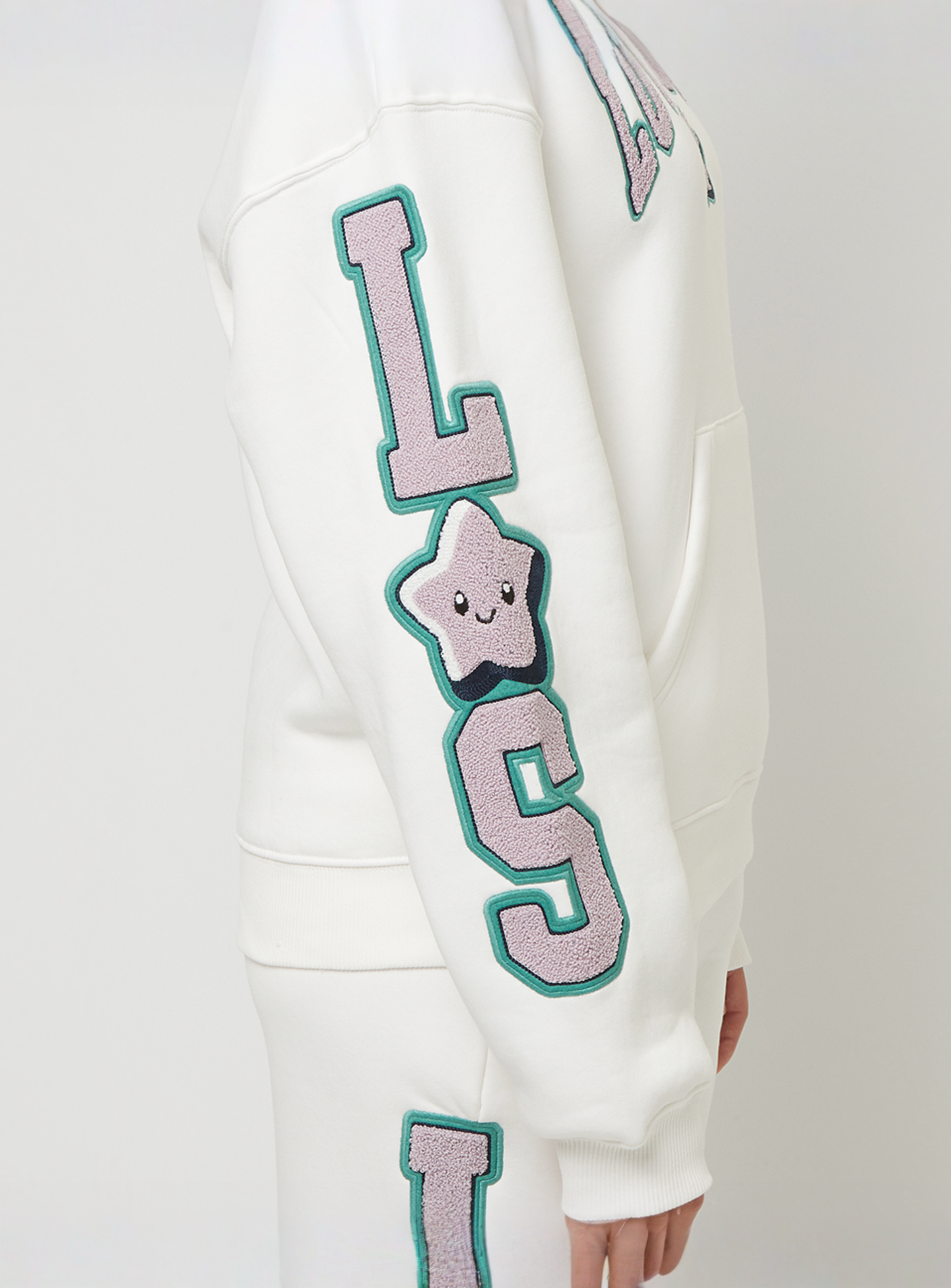 Love Scars, College Star Hoodie, white, Image 4 of 6