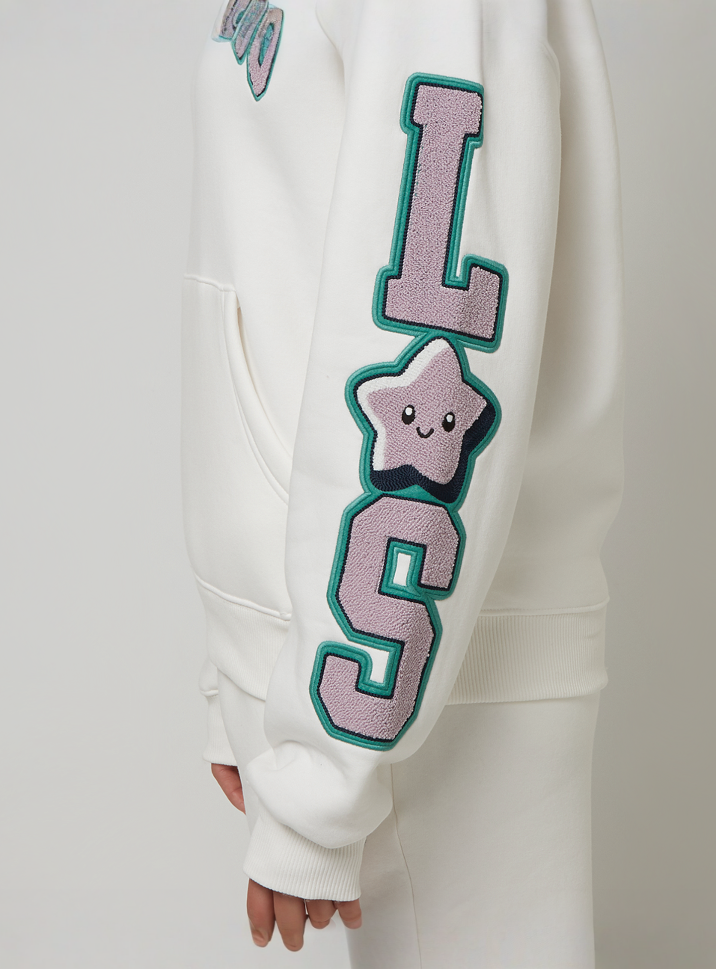 Love Scars, College Star Hoodie, white, Image 5 of 6