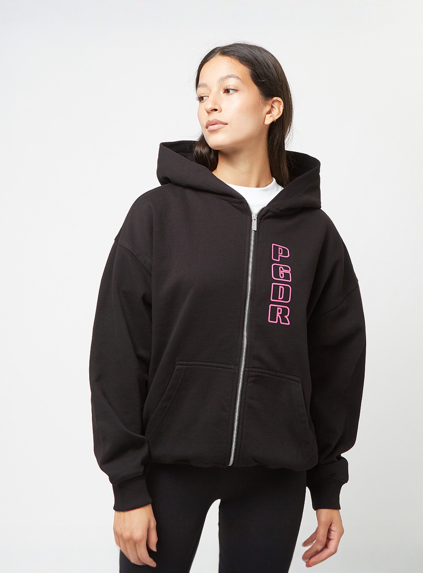 Pegador, Anna Oversized Sweat Jacket, black, Image 1 of 4
