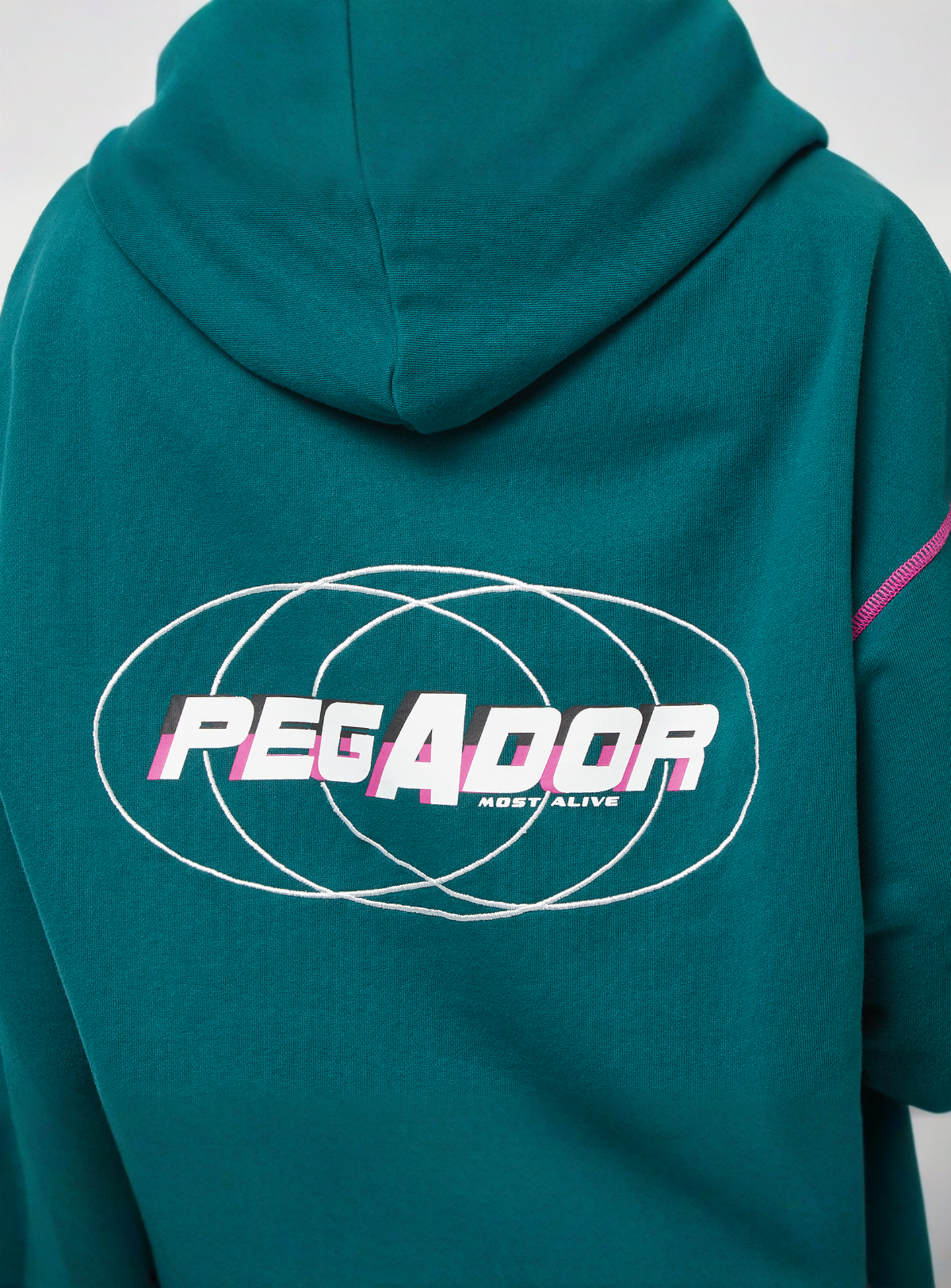 Pegador, Jenna Oversized Sweat Jacket, green, Image 5 of 6