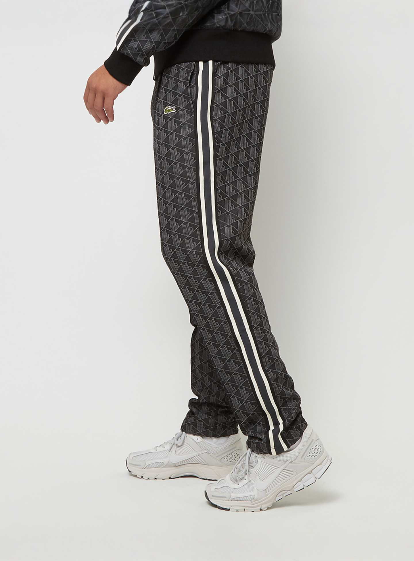 Lacoste, Trackpants Paris with monogramm, black, Image 3 of 7