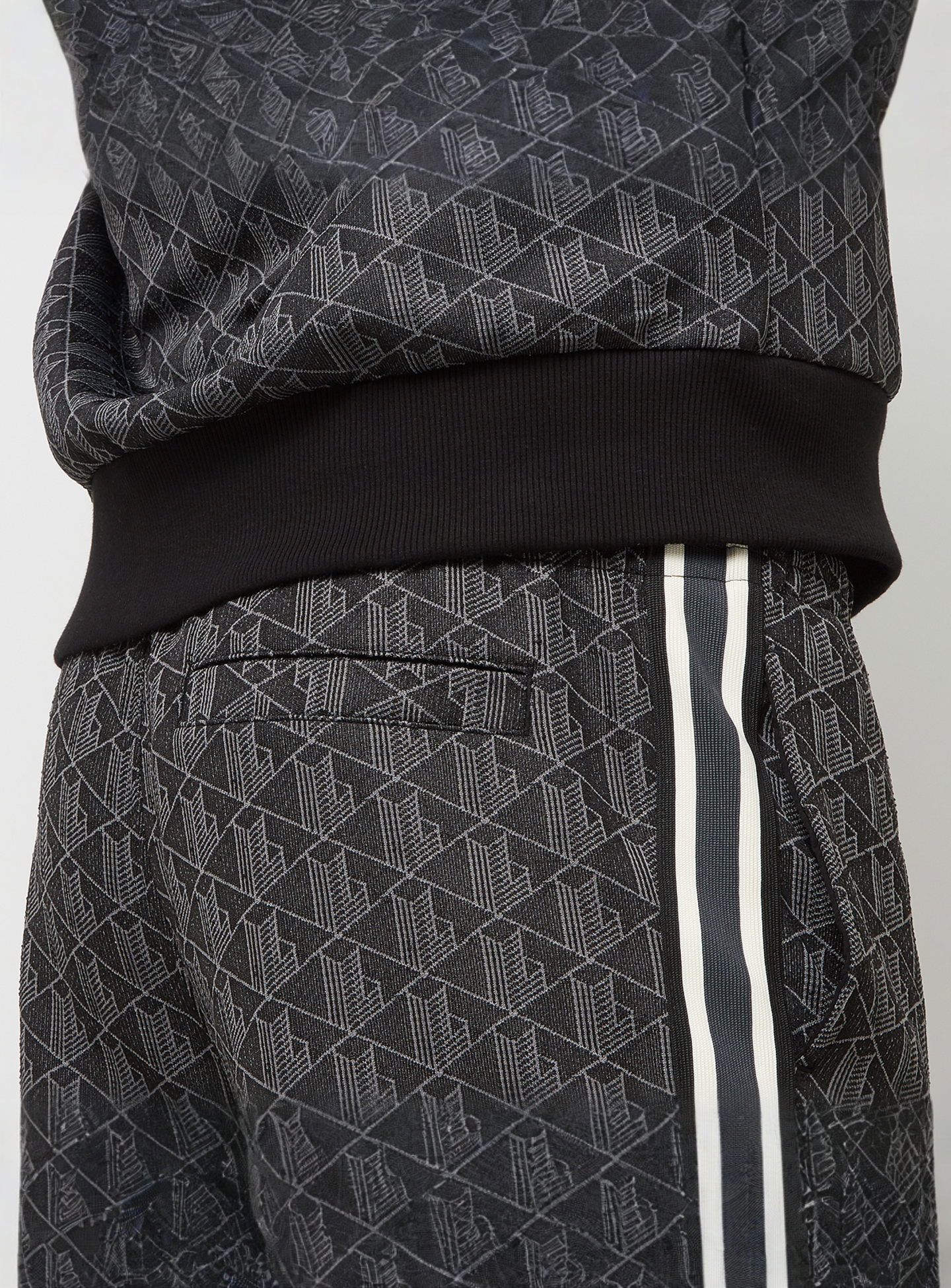 Lacoste, Trackpants Paris with monogramm, black, Image 6 of 7
