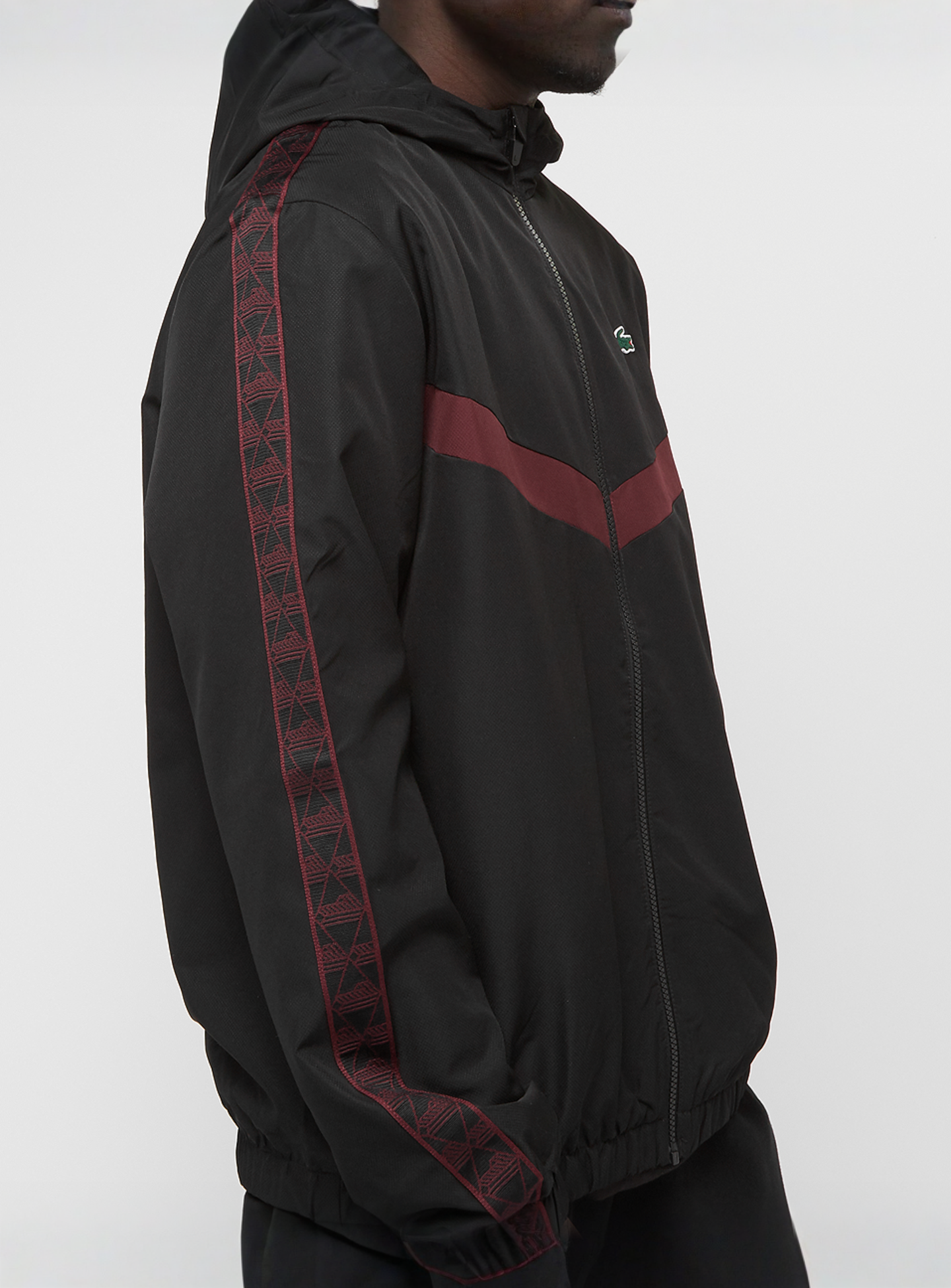 Lacoste, Tennis Monogram Trackjacket, black, Image 4 of 6