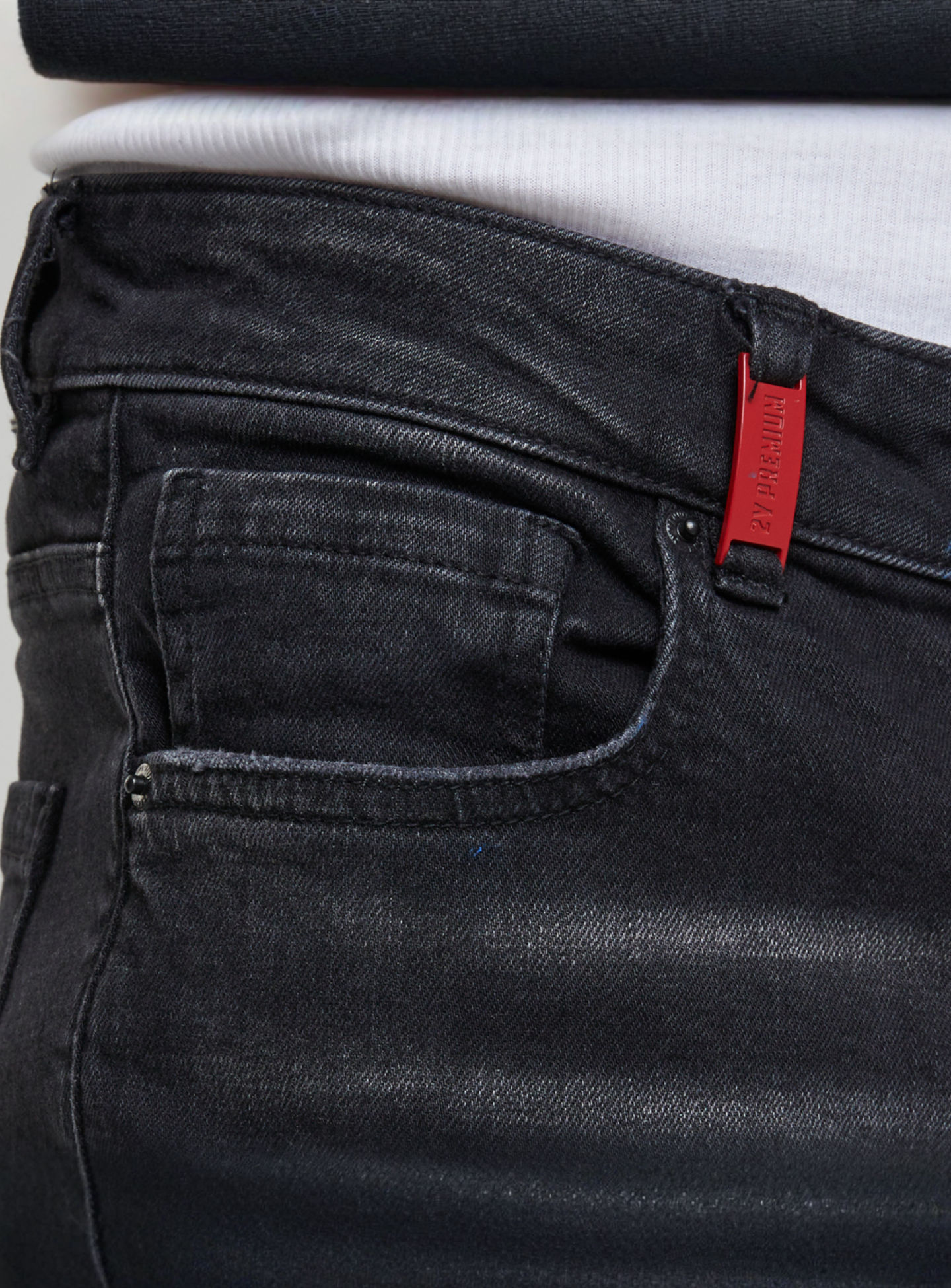 2Y STUDIOS, Leonardo Ripped Slim Fit Jeans, black, Image 3 of 5
