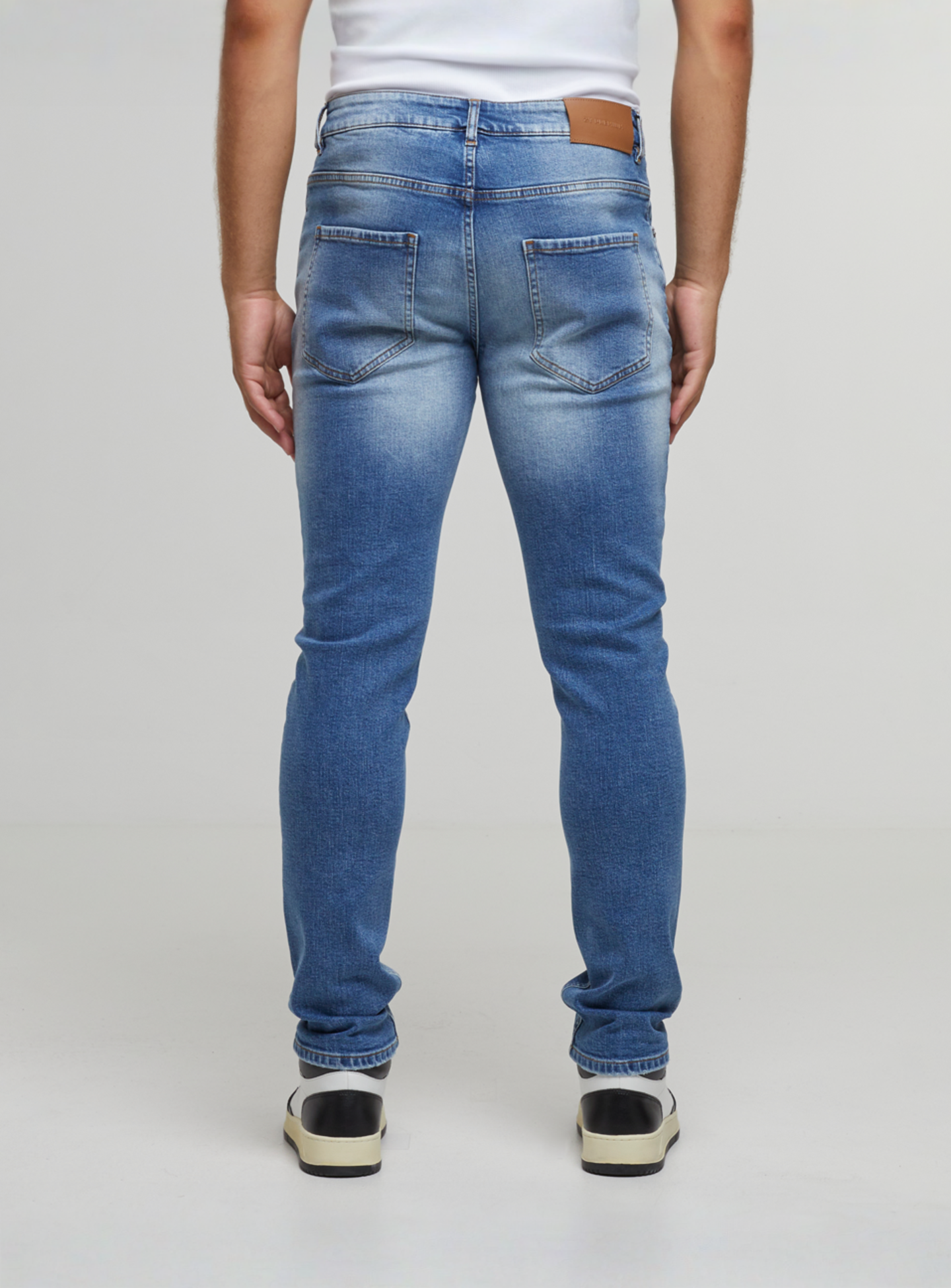 2Y STUDIOS, VICTOR RIPPED SLIM FIT JEANS Black, blue, Image 2 of 5