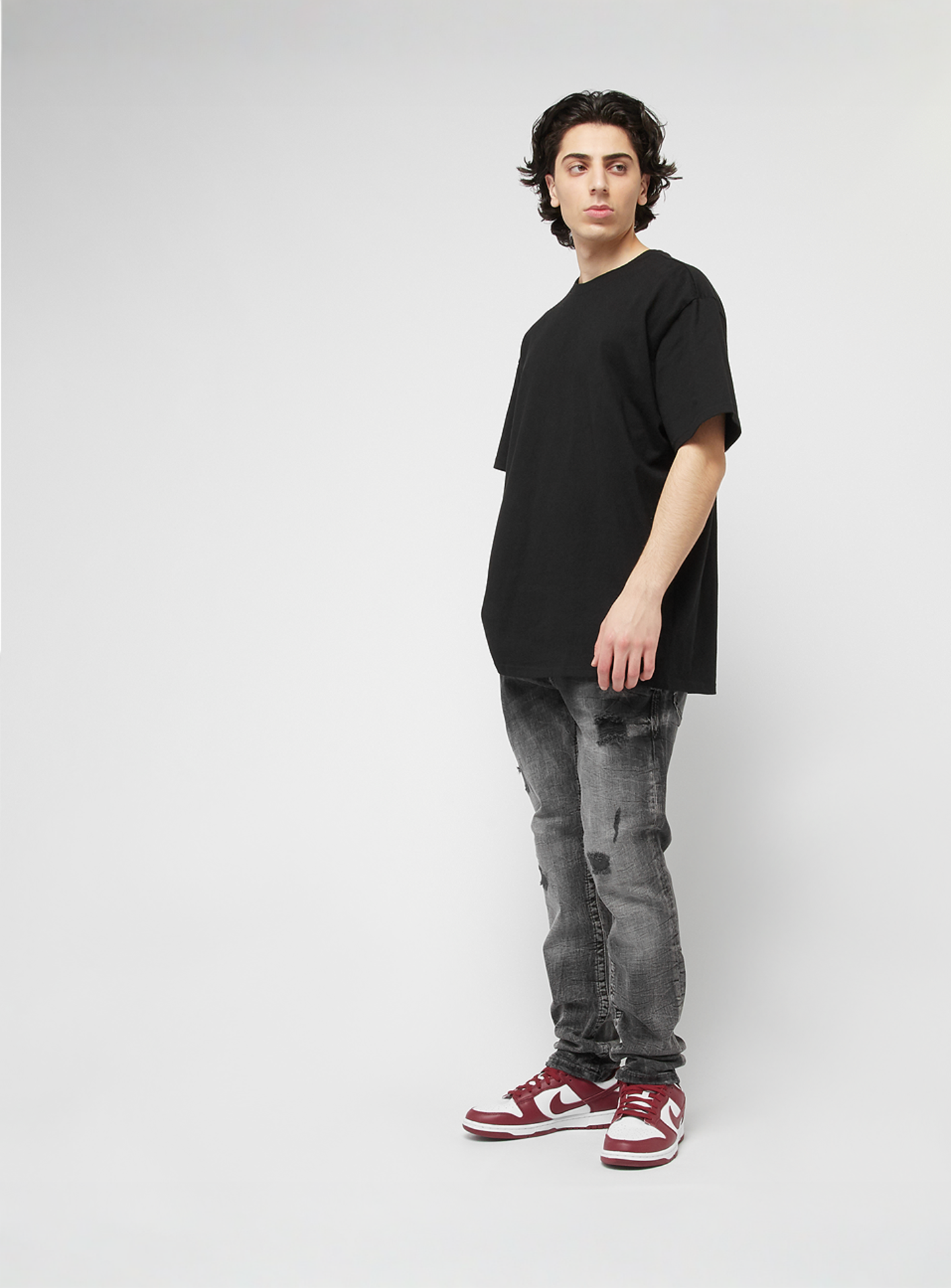 2Y STUDIOS, Fernando Destroyed Slim Fit Jeans, grey, Image 5 of 5