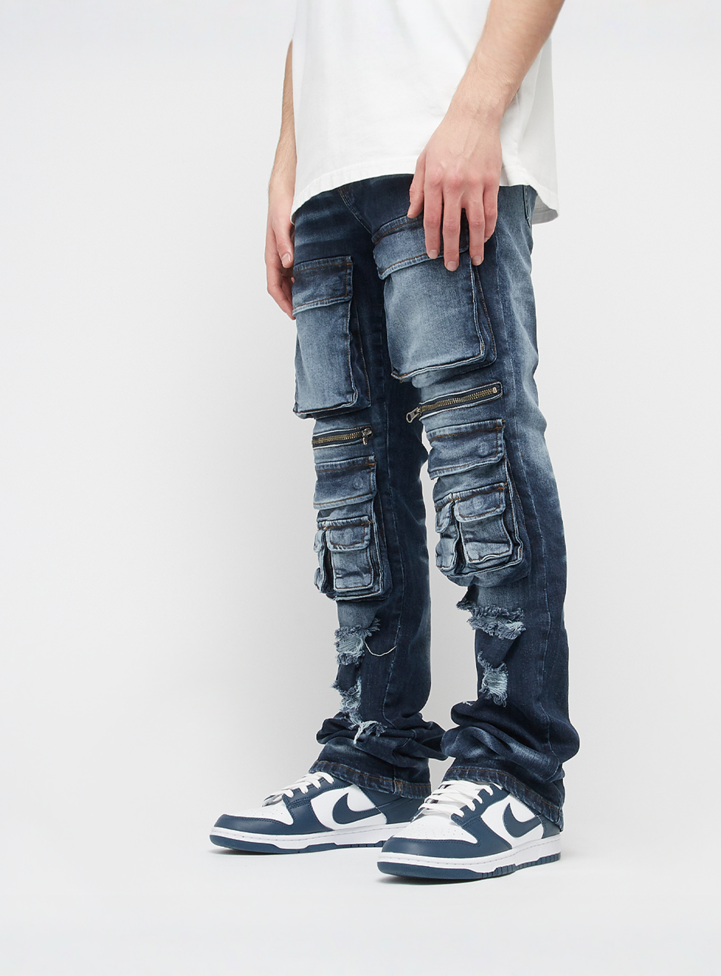 2Y STUDIOS, Esteban Multi Pocket Skinny, blue, Image 1 of 6