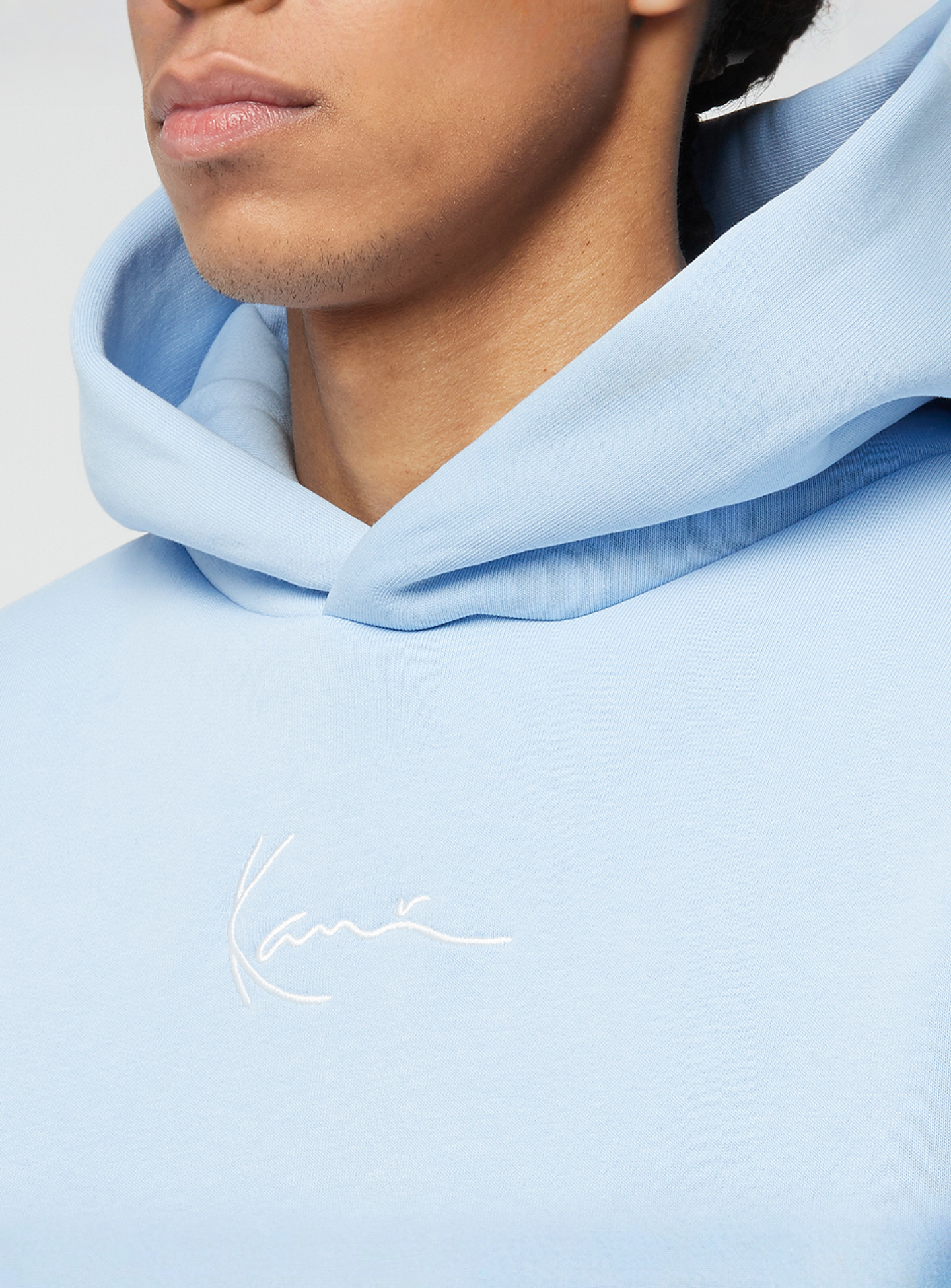 Karl Kani, Small Signature Essential Oversized Hoodie, blue, Image 3 of 4