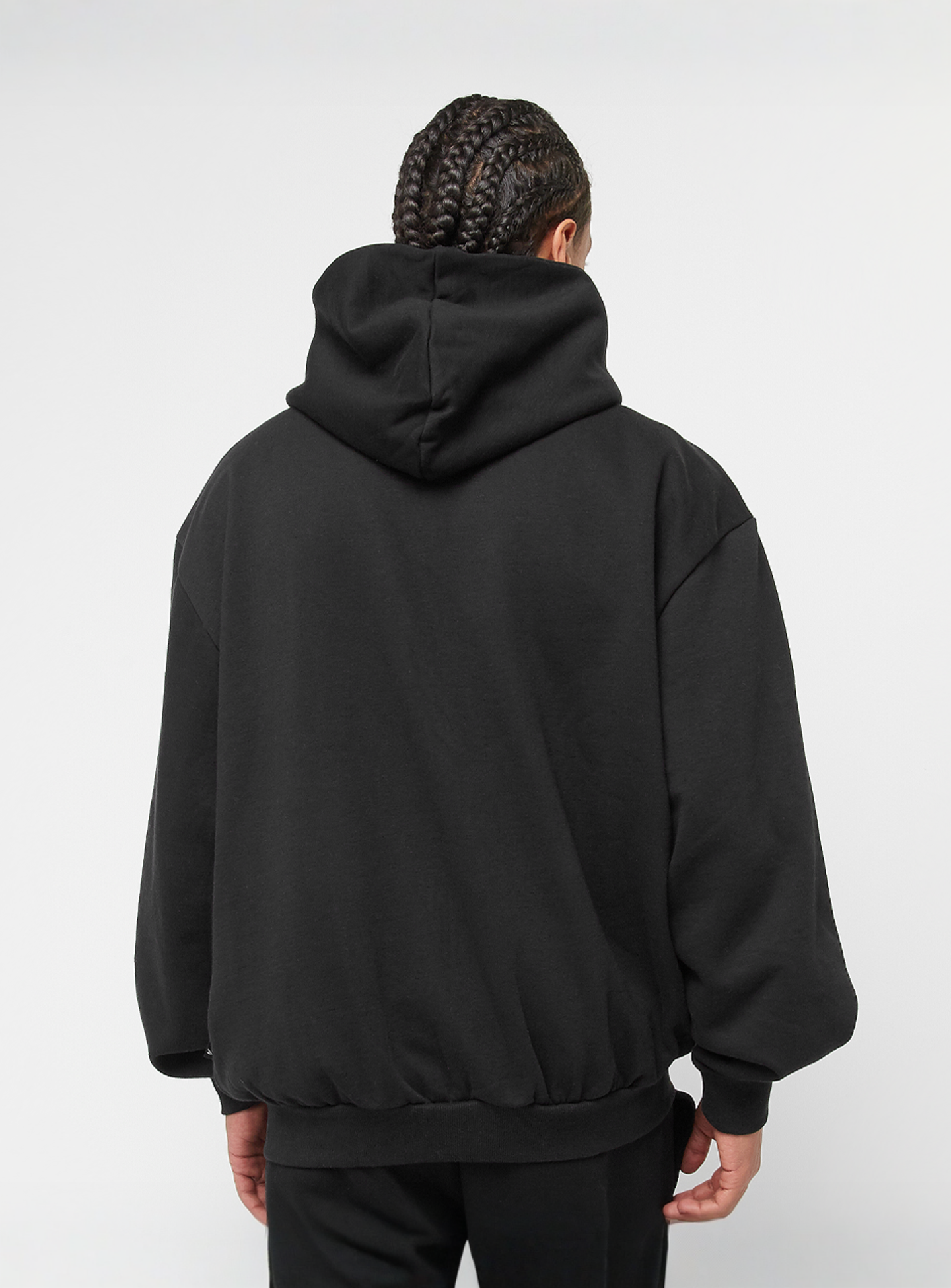 Karl Kani, Woven Signature Kani Oversized Zip Hoodie, black, Image 2 of 4
