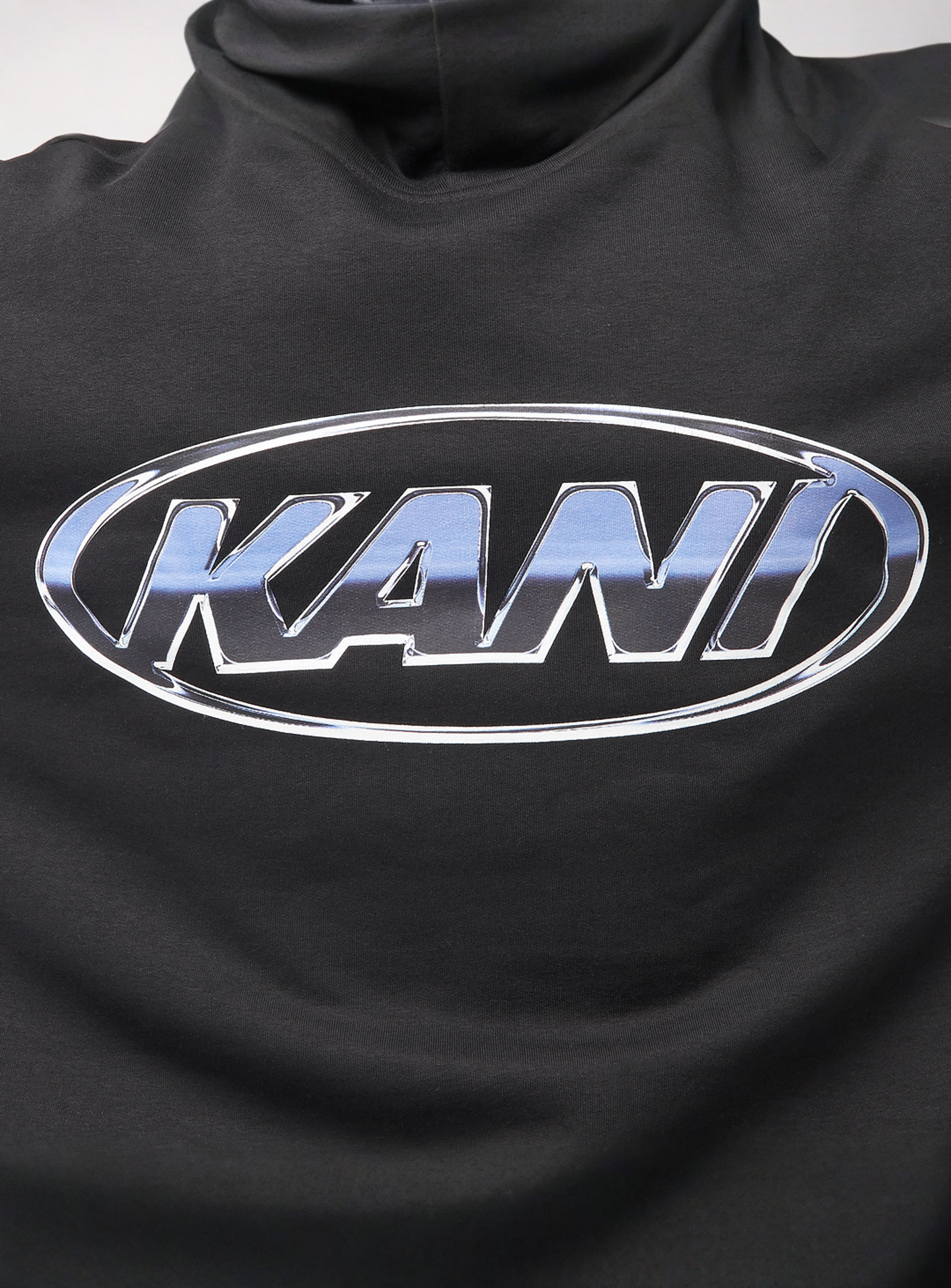 Karl Kani, Woven Signature Chrome Zip Hoodie, black, Image 4 of 5