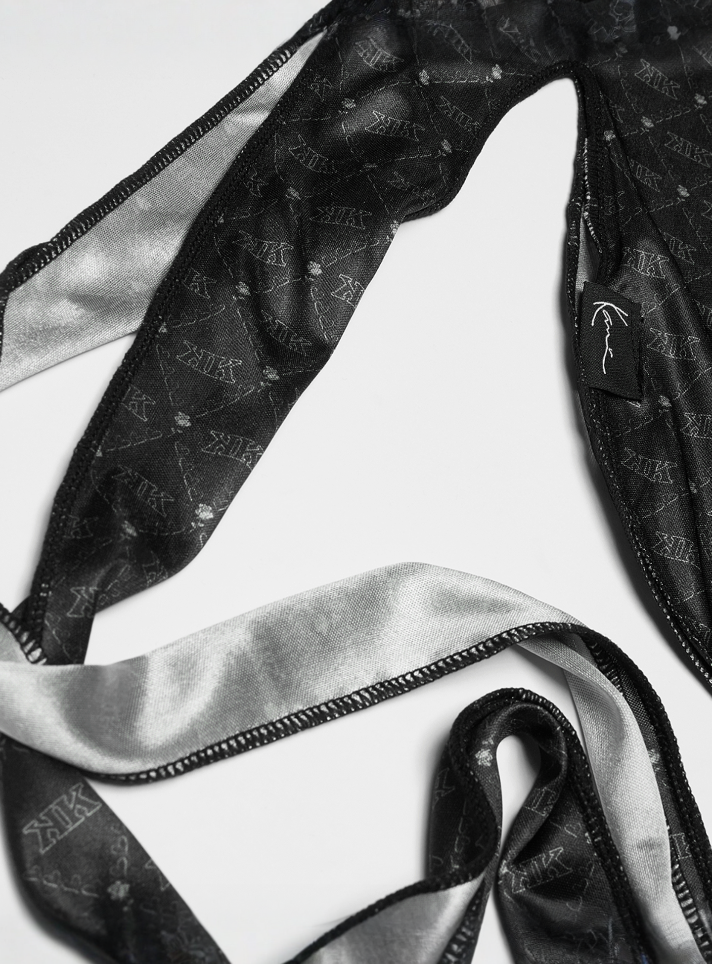 Karl Kani, Monogram All Over Print Durag, black, Image 2 of 3