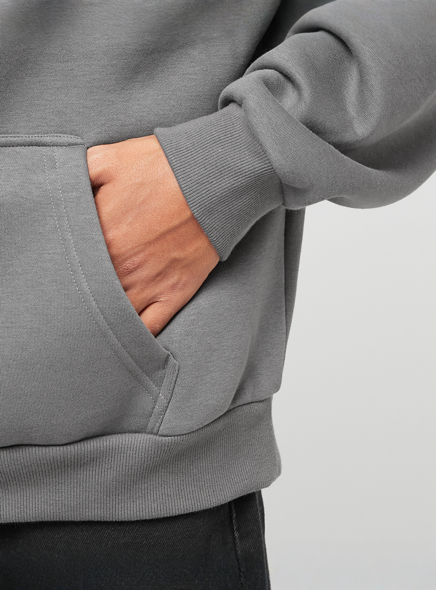 Urban Classics, Fluffy Hoody, grey, Image 3 of 4
