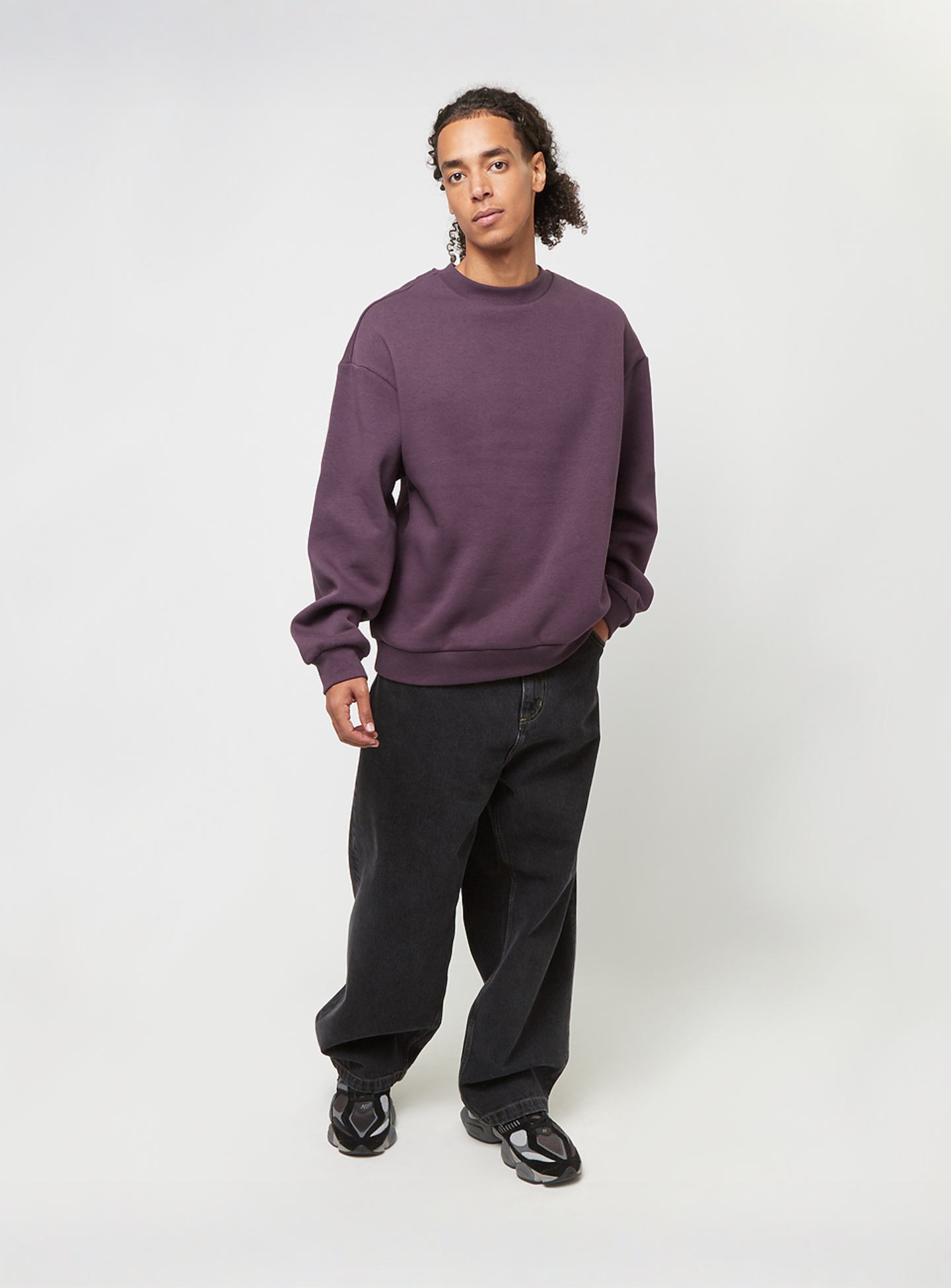 Urban Classics, Fluffy Crewneck, purple, Image 3 of 3