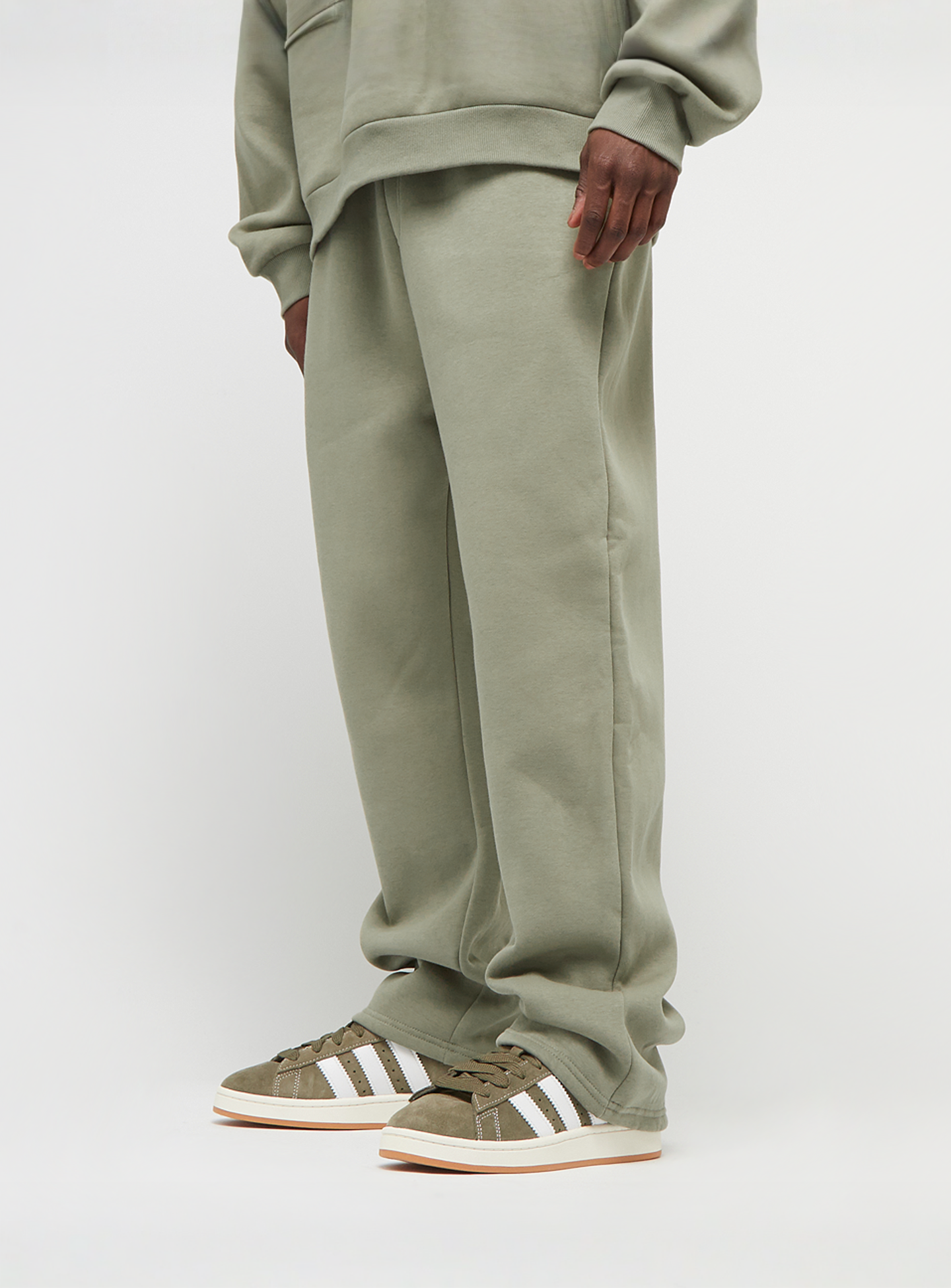 Urban Classics, Fluffy Trackpants, green, Image 1 of 4