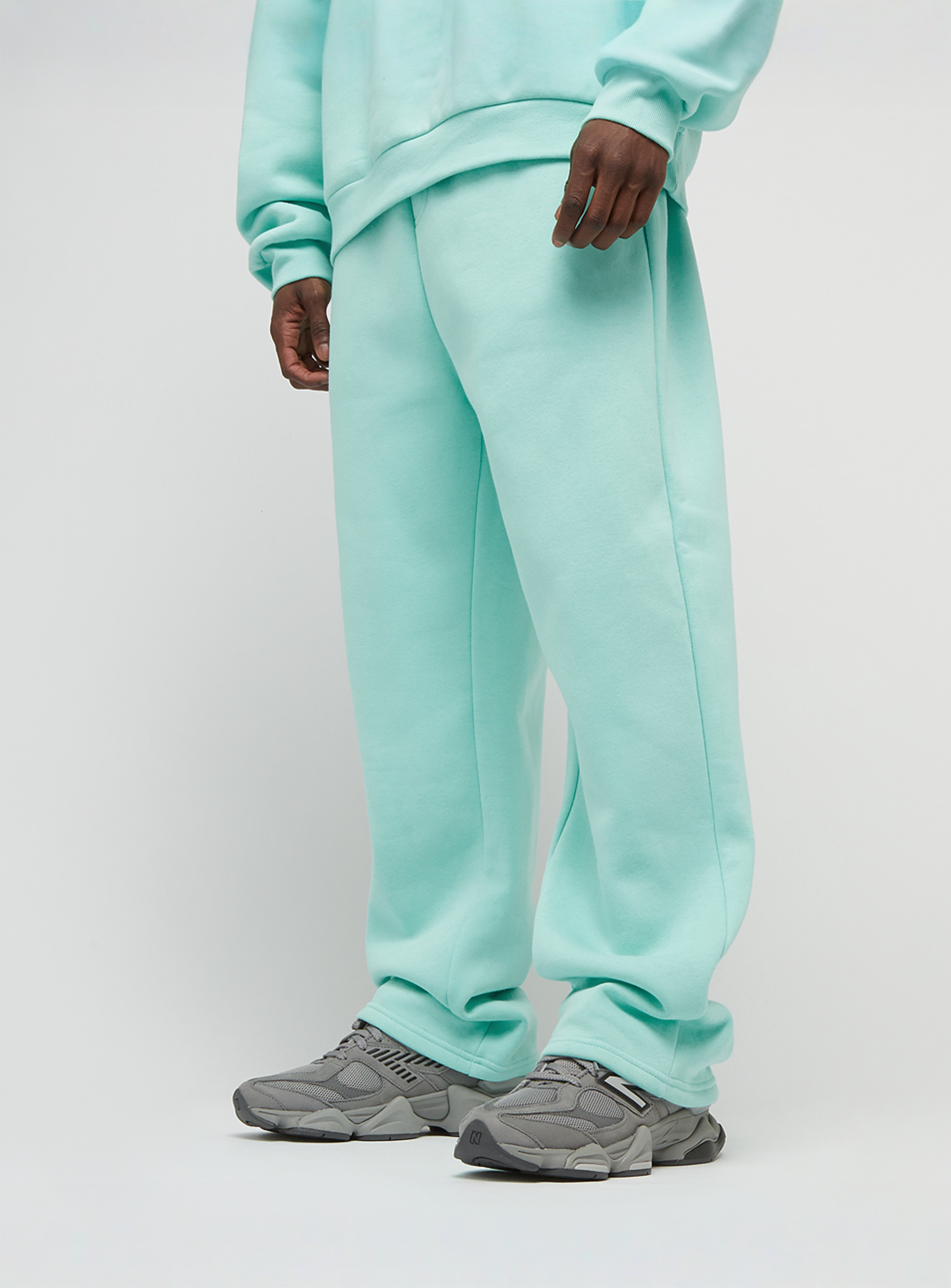 Urban Classics, Fluffy Trackpants, turquoise, Image 1 of 4
