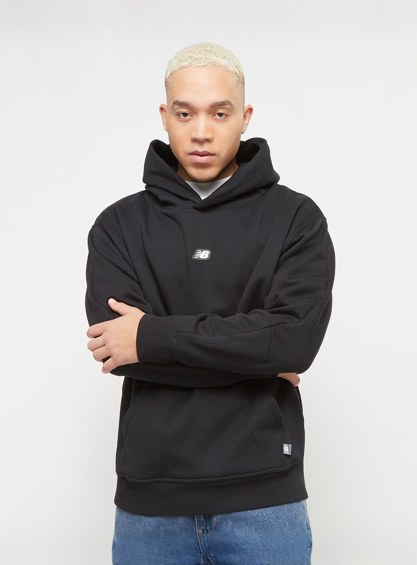 New Balance, Hoops Uniform Hoodie, black, Image 1 of 5
