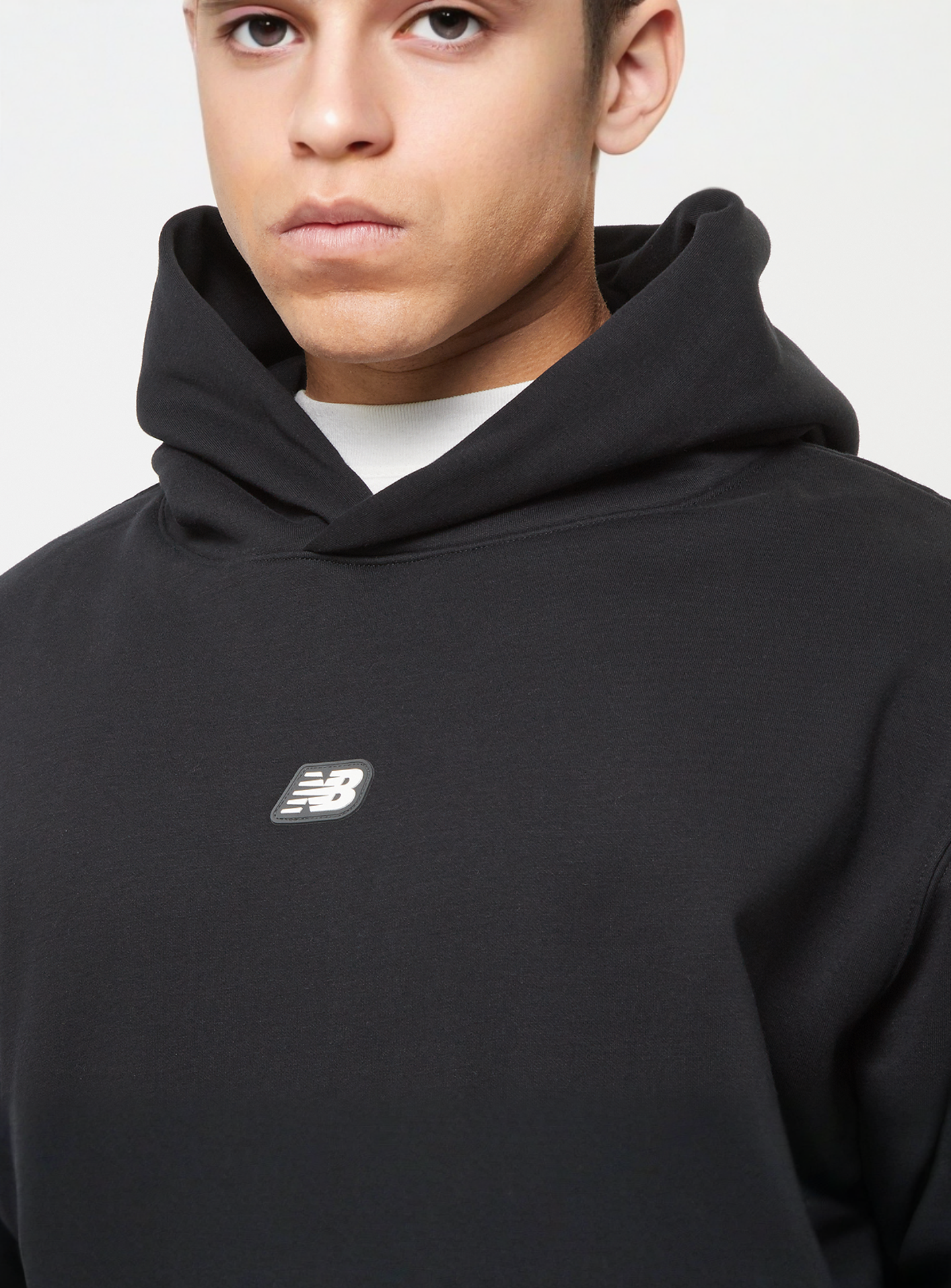 New Balance, Hoops Uniform Hoodie, black, Image 3 of 5