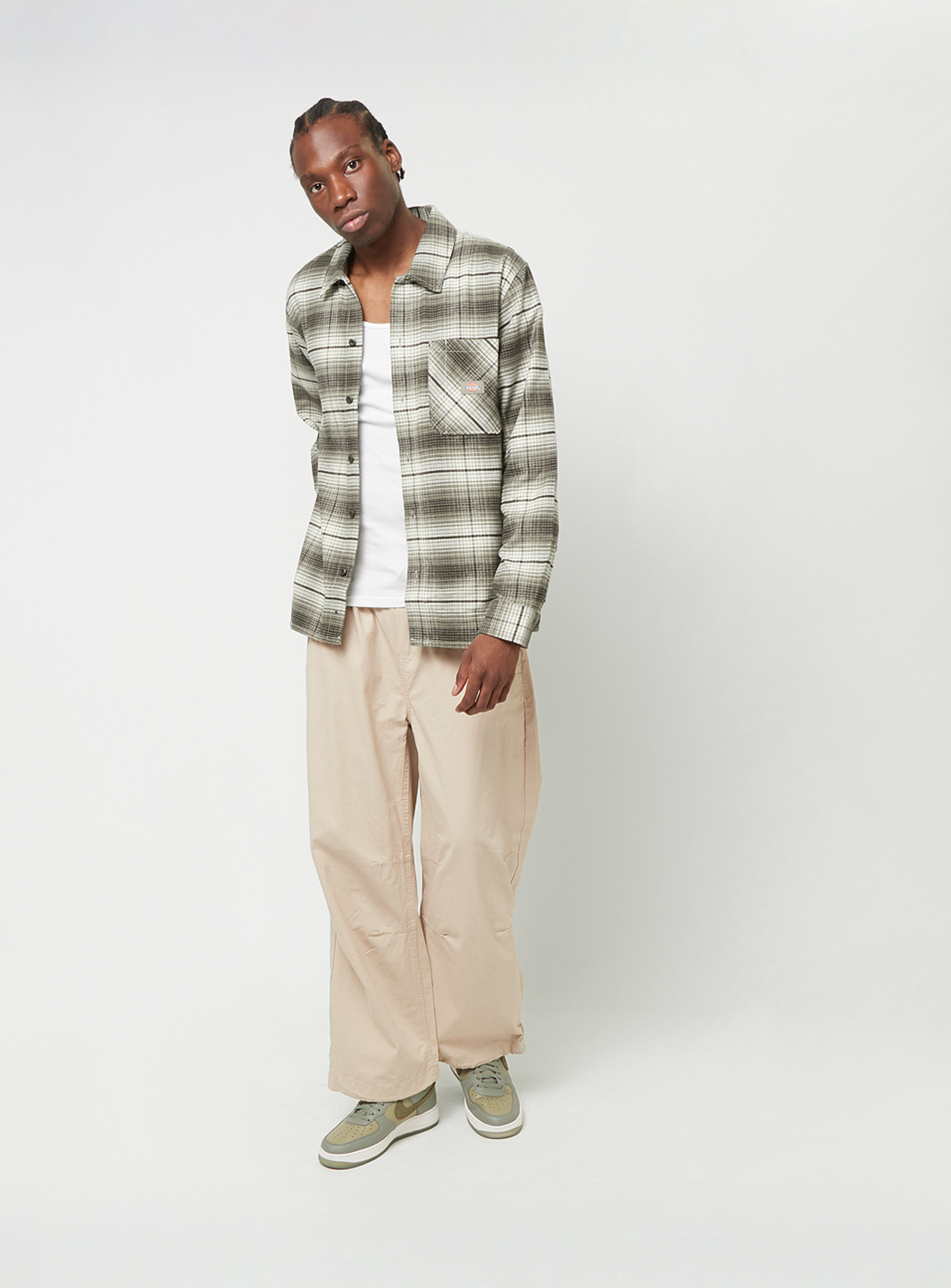 Dickies, FOREST CHECK SHIRT cypress, green, Image 4 of 4