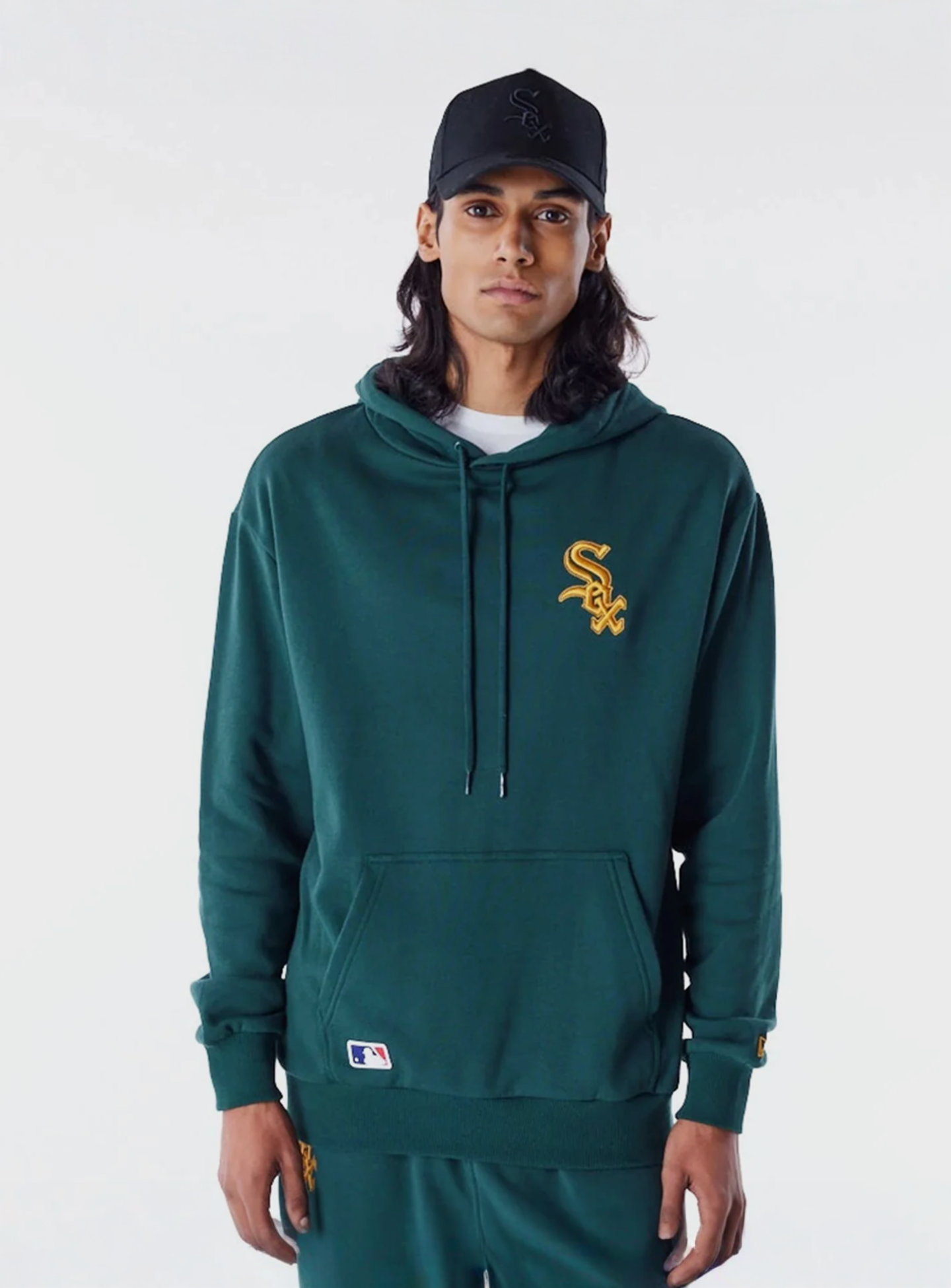 New Era, Chicago White Sox League Essential Oversized Hoodie, green, Image 1 of 6