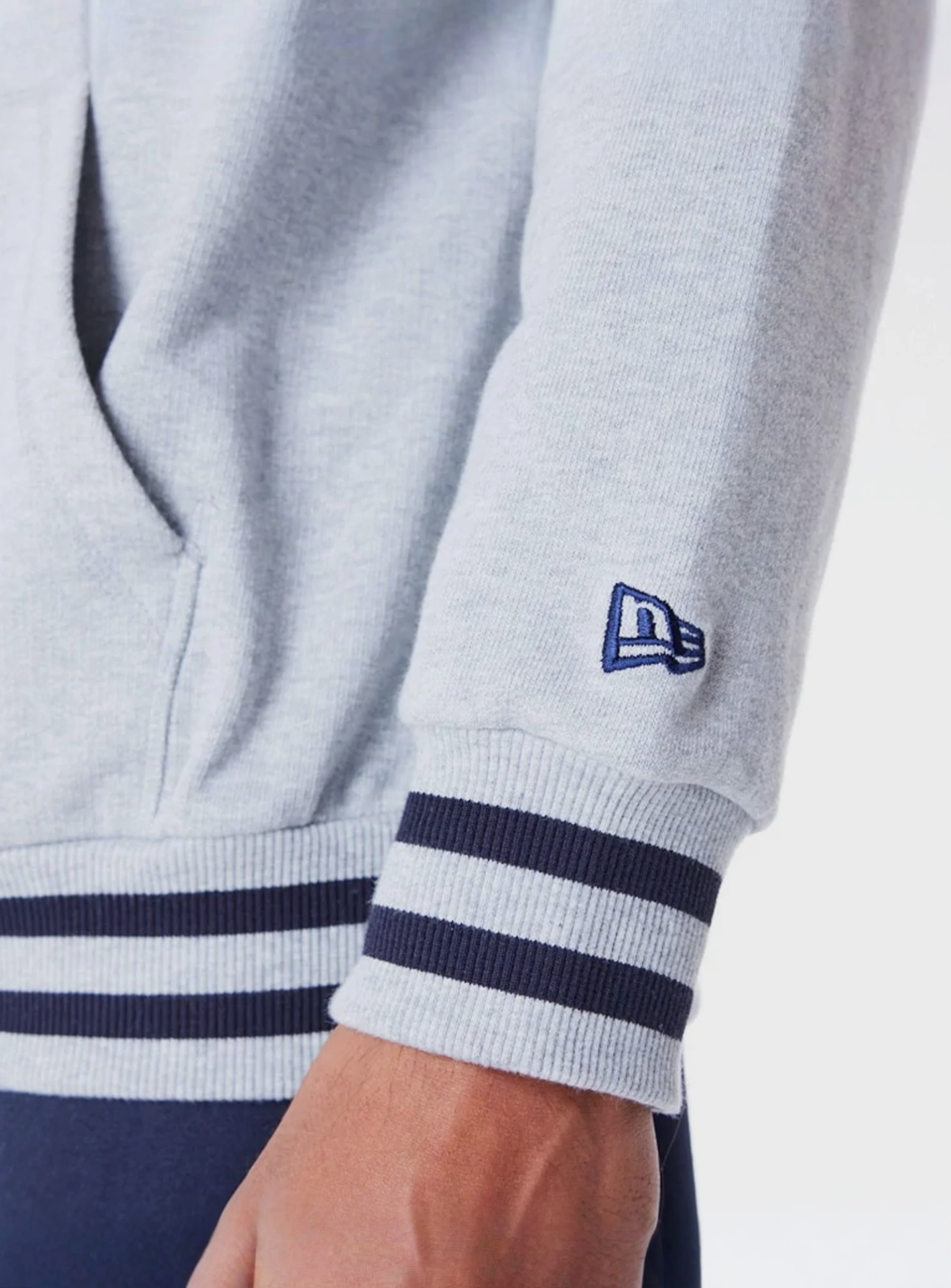 New Era, LA Dodgers MLB Rib Infill Oversized Hoodie, grey, Image 4 of 6