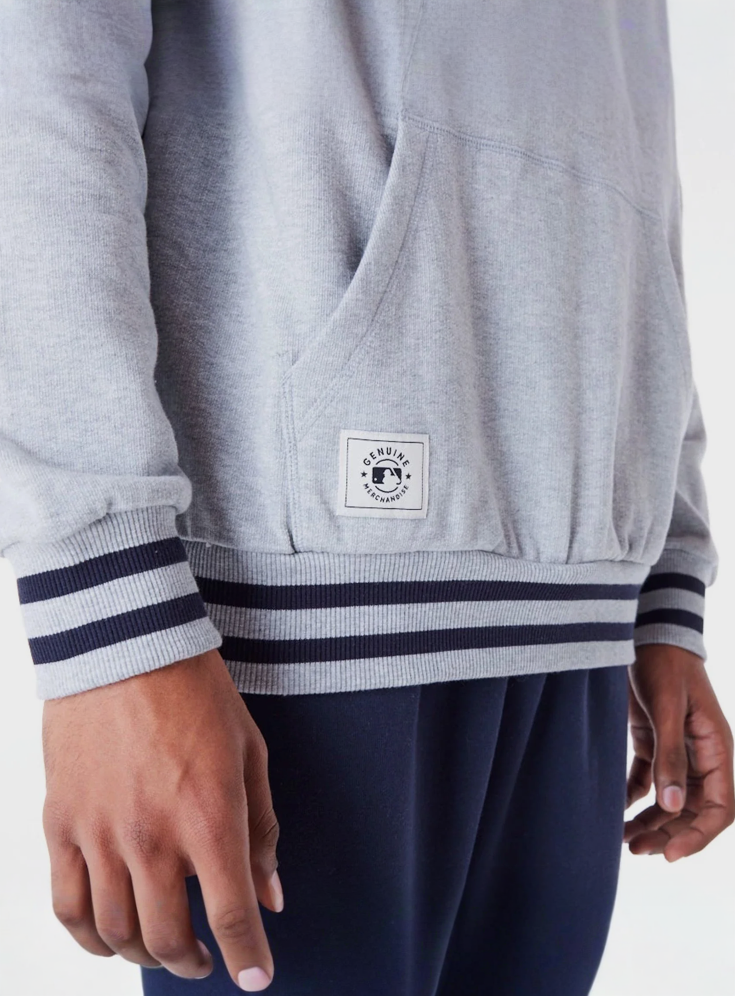 New Era, LA Dodgers MLB Rib Infill Oversized Hoodie, grey, Image 5 of 6