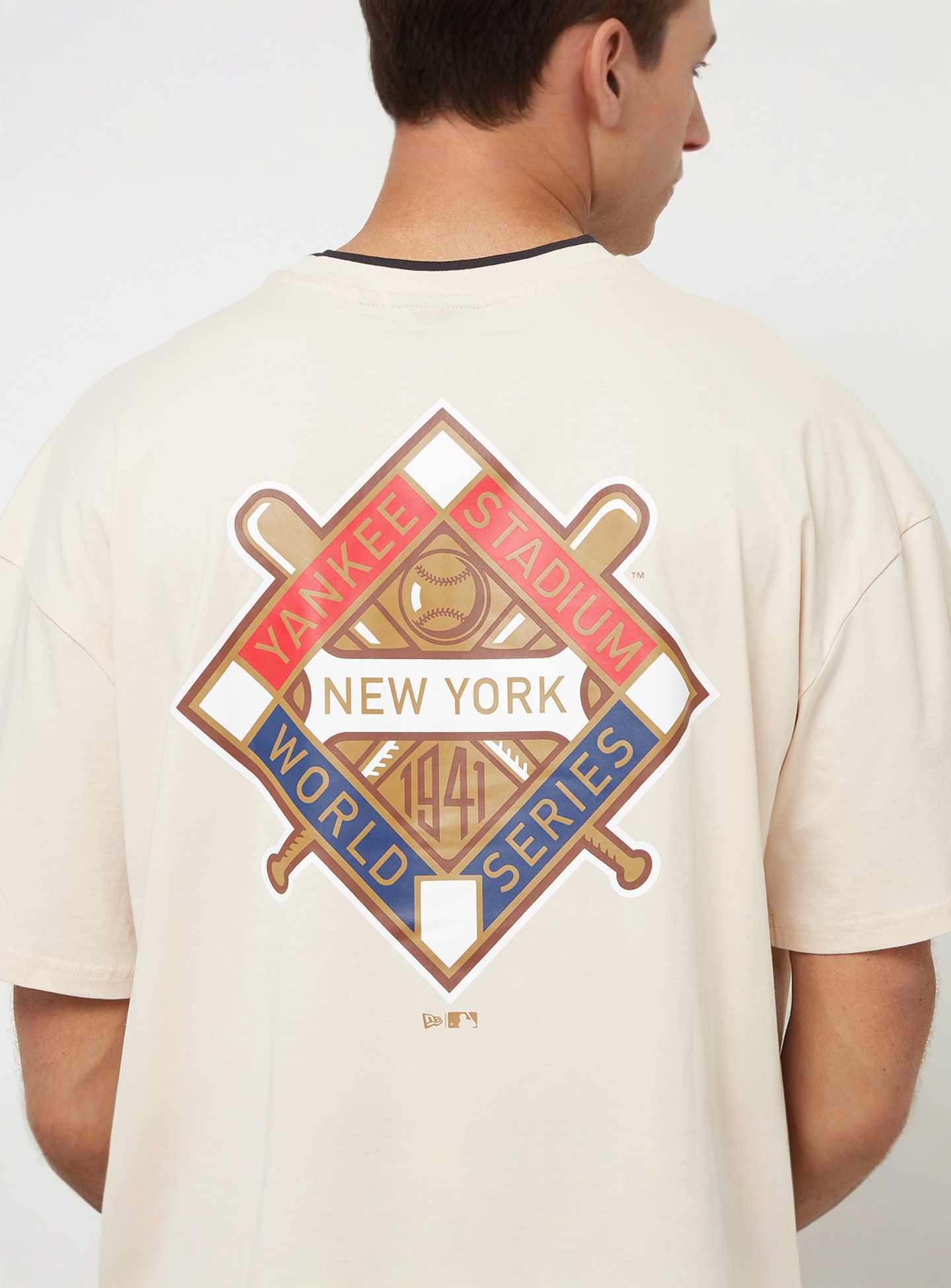 New Era, New York Yankees World Series Oversized T-Shirt, beige, Image 4 of 5