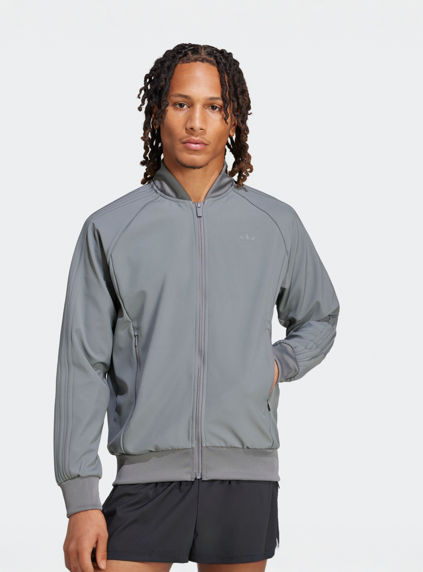 adidas Originals, Bonded Sperstar Originals Jacket, grey, Image 1 of 5