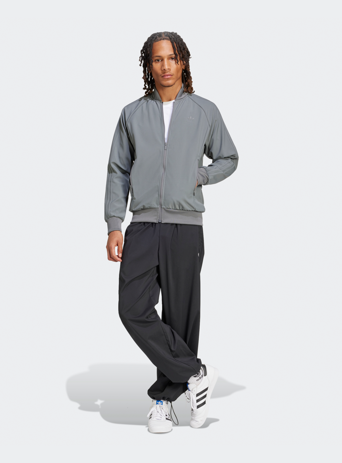 adidas Originals, Bonded Sperstar Originals Jacket, grey, Image 5 of 5
