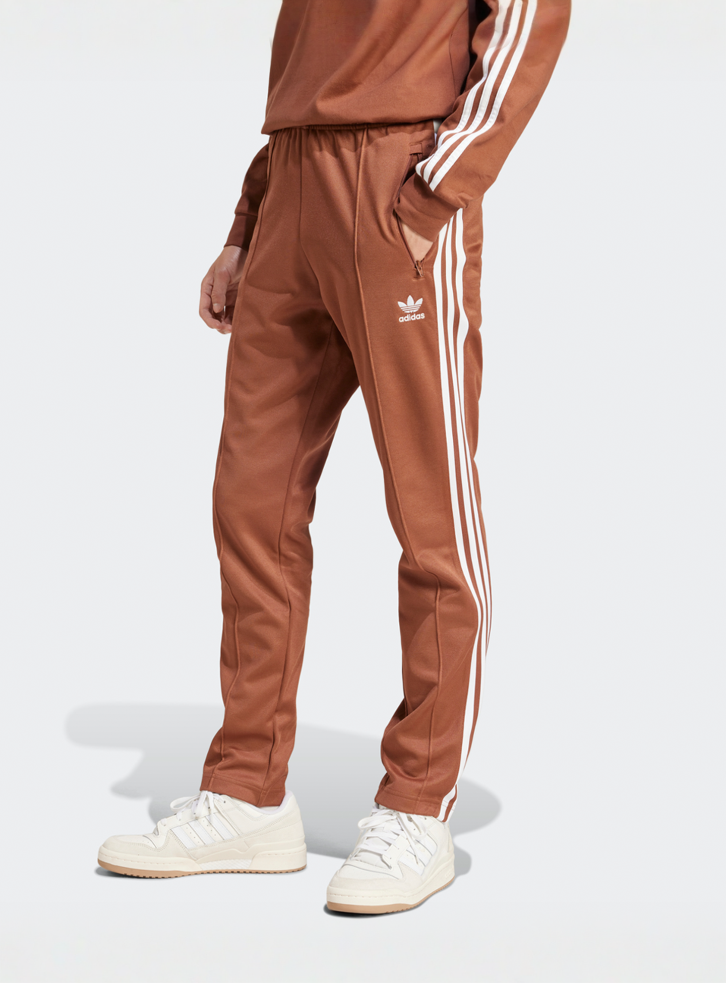 adidas Originals, adicolor Classics Beckenbauer Trackpants, brown, Image 1 of 5