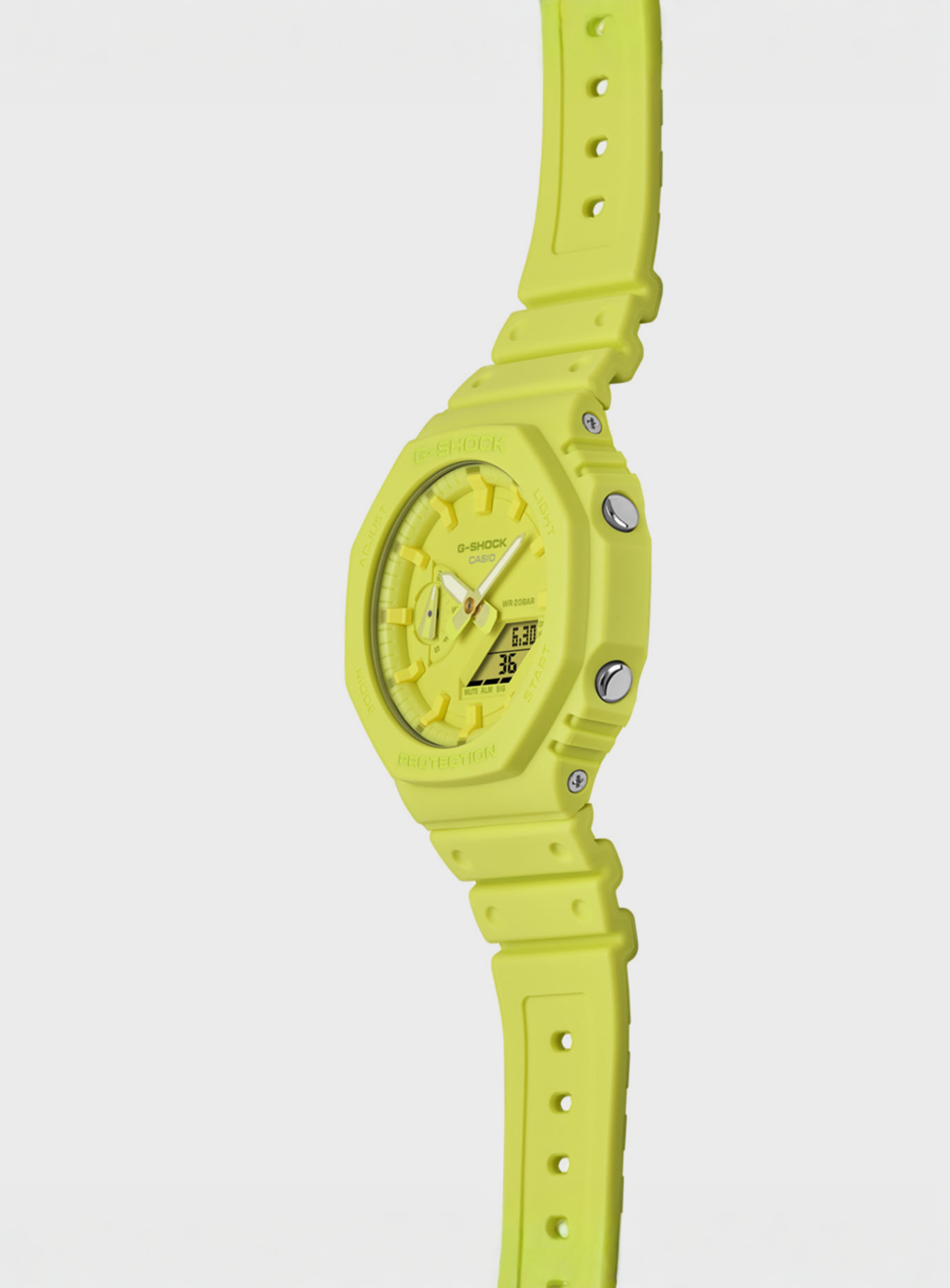 G-SHOCK, GA-2100-9A9ER, yellow, Image 3 of 5