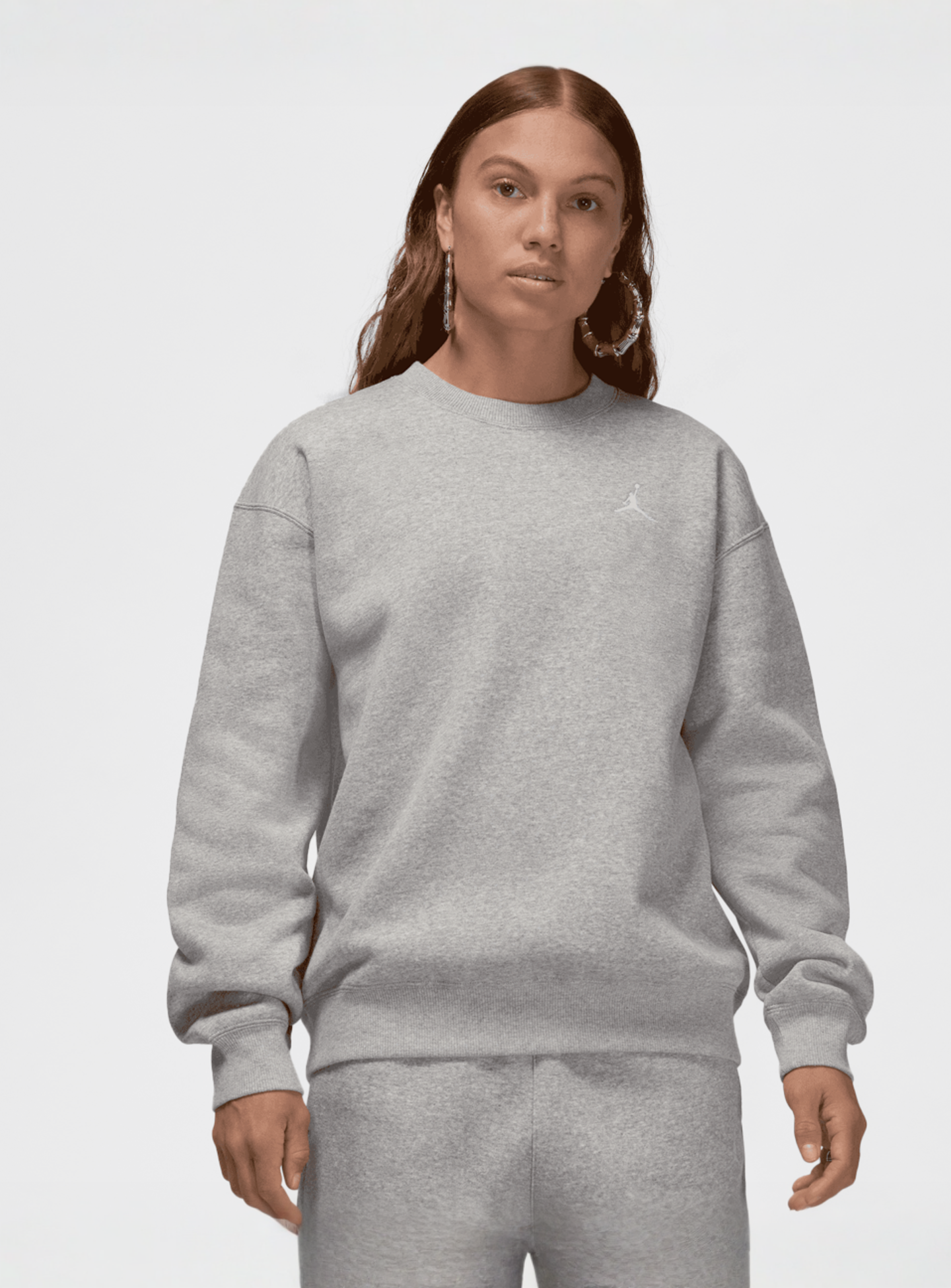 Jordan, Brooklyn Fleece Crew, grey, Image 1 of 4