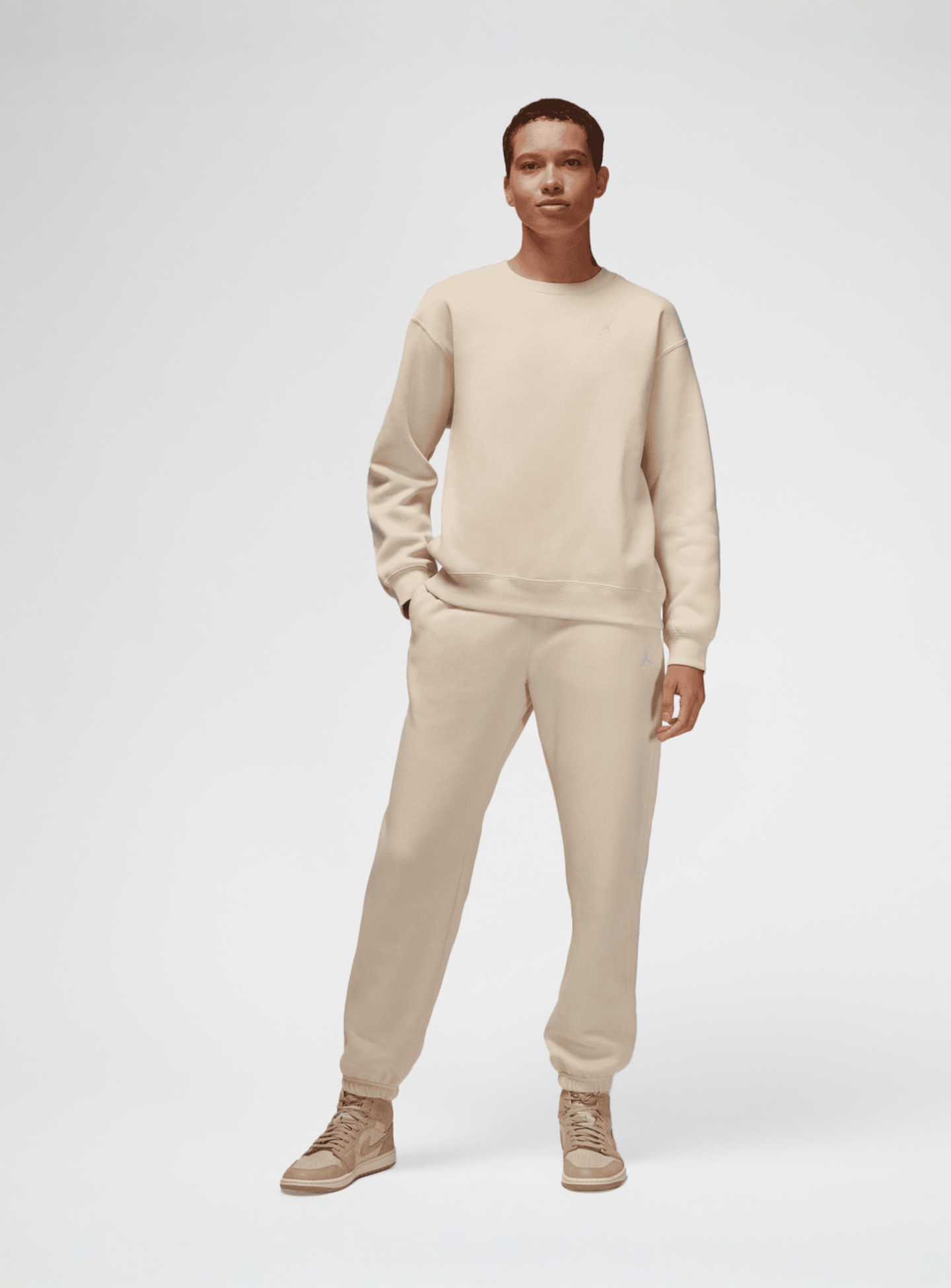 Jordan, Brooklyn Fleece Crew 24, beige, Image 6 of 6