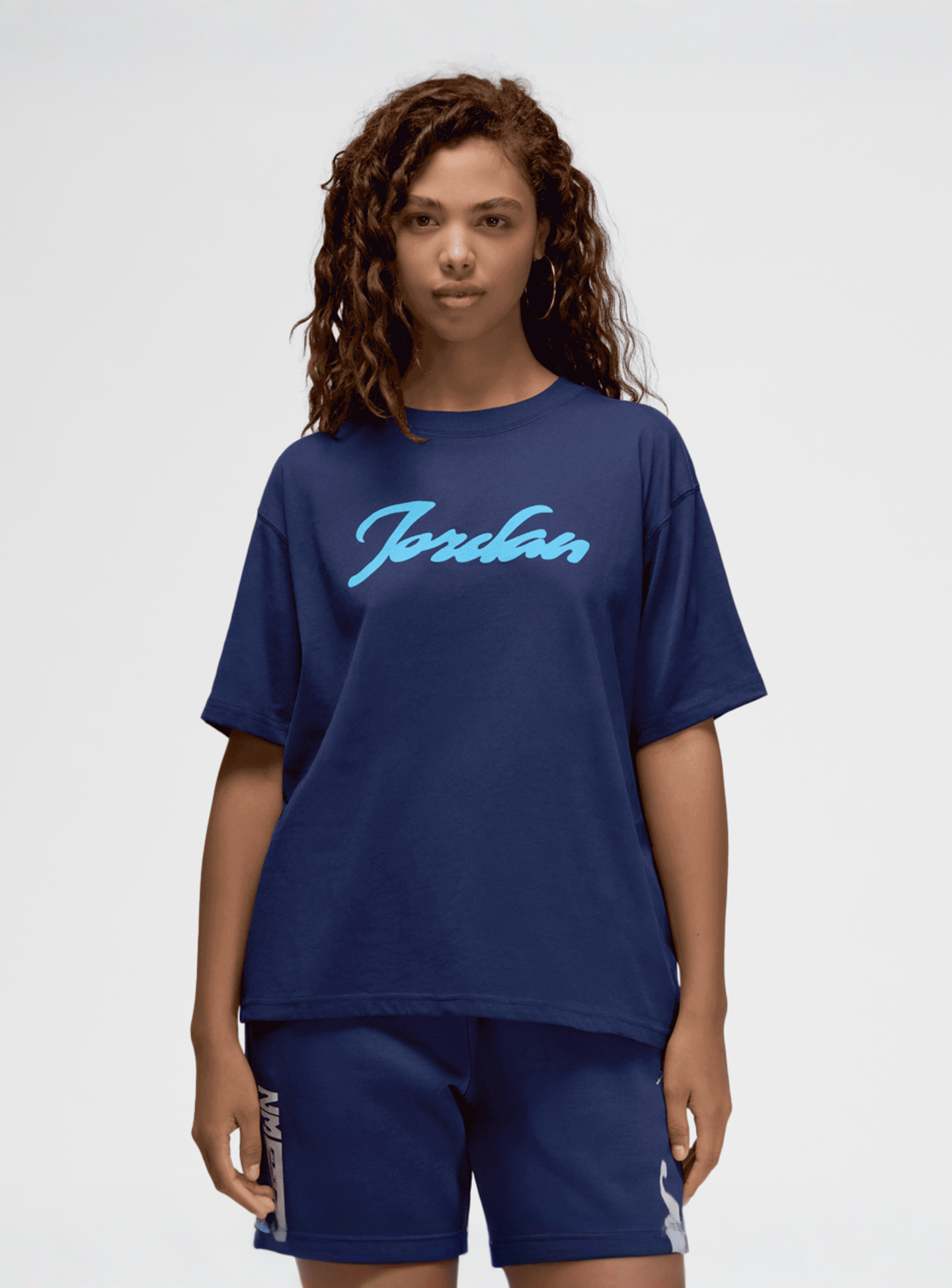 Jordan, Flocked Holiday T-Shirt, blue, Image 1 of 5