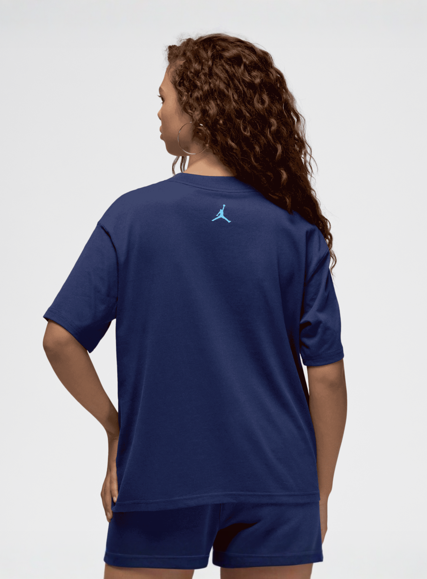 Jordan, Flocked Holiday T-Shirt, blue, Image 2 of 5